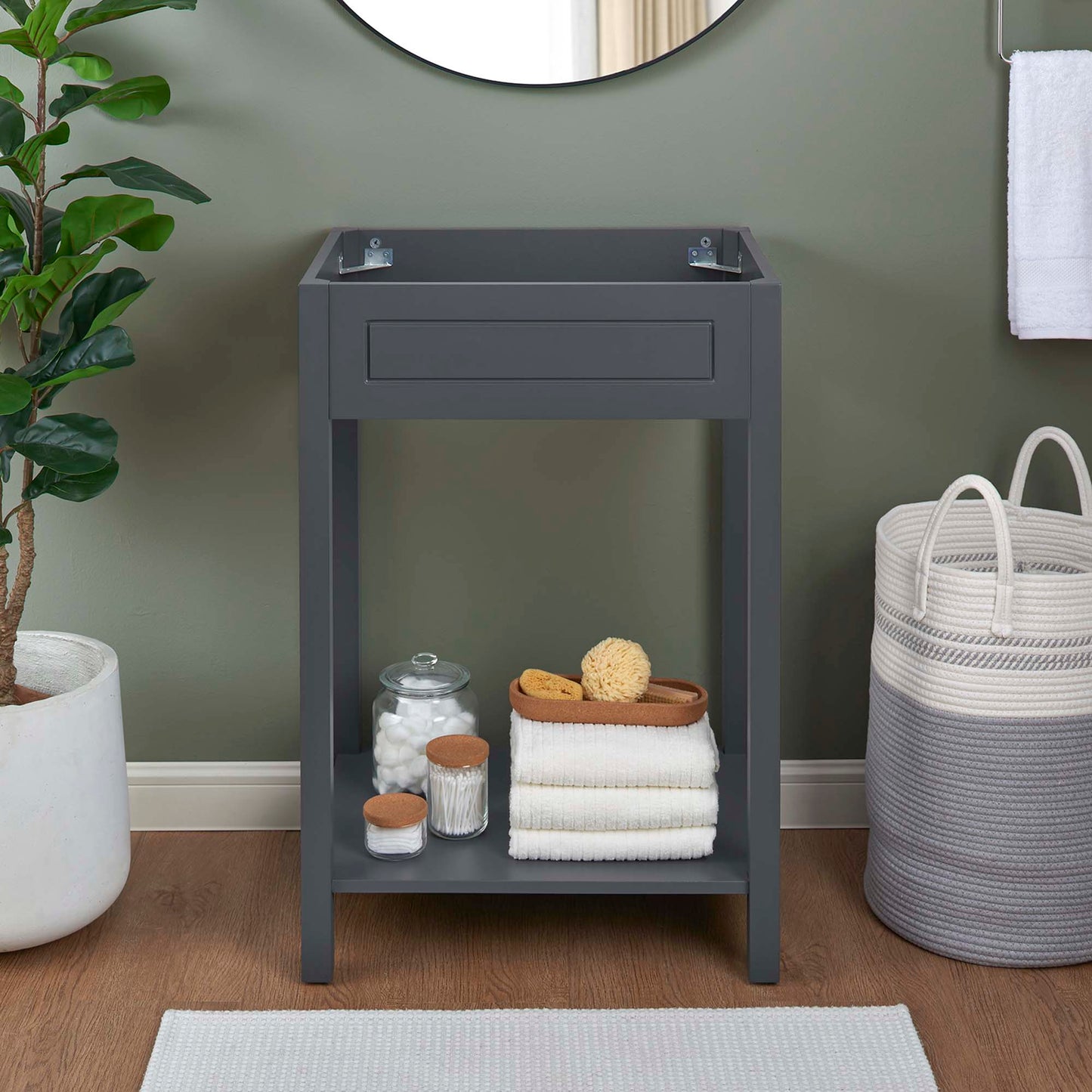 Modway Outlet Altura 24" Bathroom Vanity Cabinet (Sink Basin Not Included) by Modway Bathroom Furniture Gray - EEI-5875-GRY