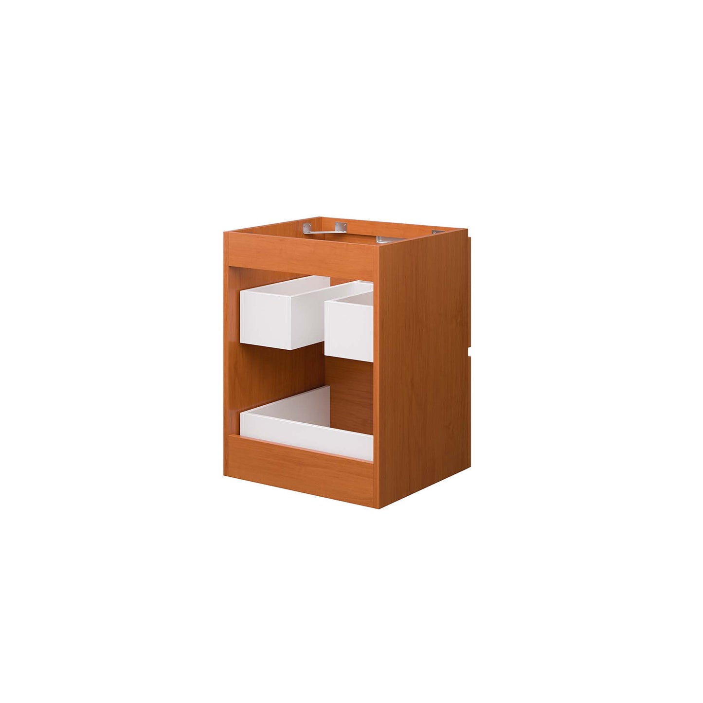 Modway Outlet Scenic 18" Wall-Mount Bathroom Vanity Cabinet (Sink Basin Not Included) by Modway Bathroom Furniture Cherry Walnut - EEI-5878-CHE