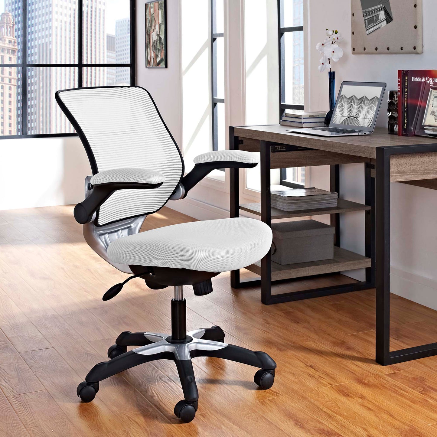 Modway Outlet Edge Mesh Office Chair by Modway Office Furniture Furniture White - EEI-594-WHI