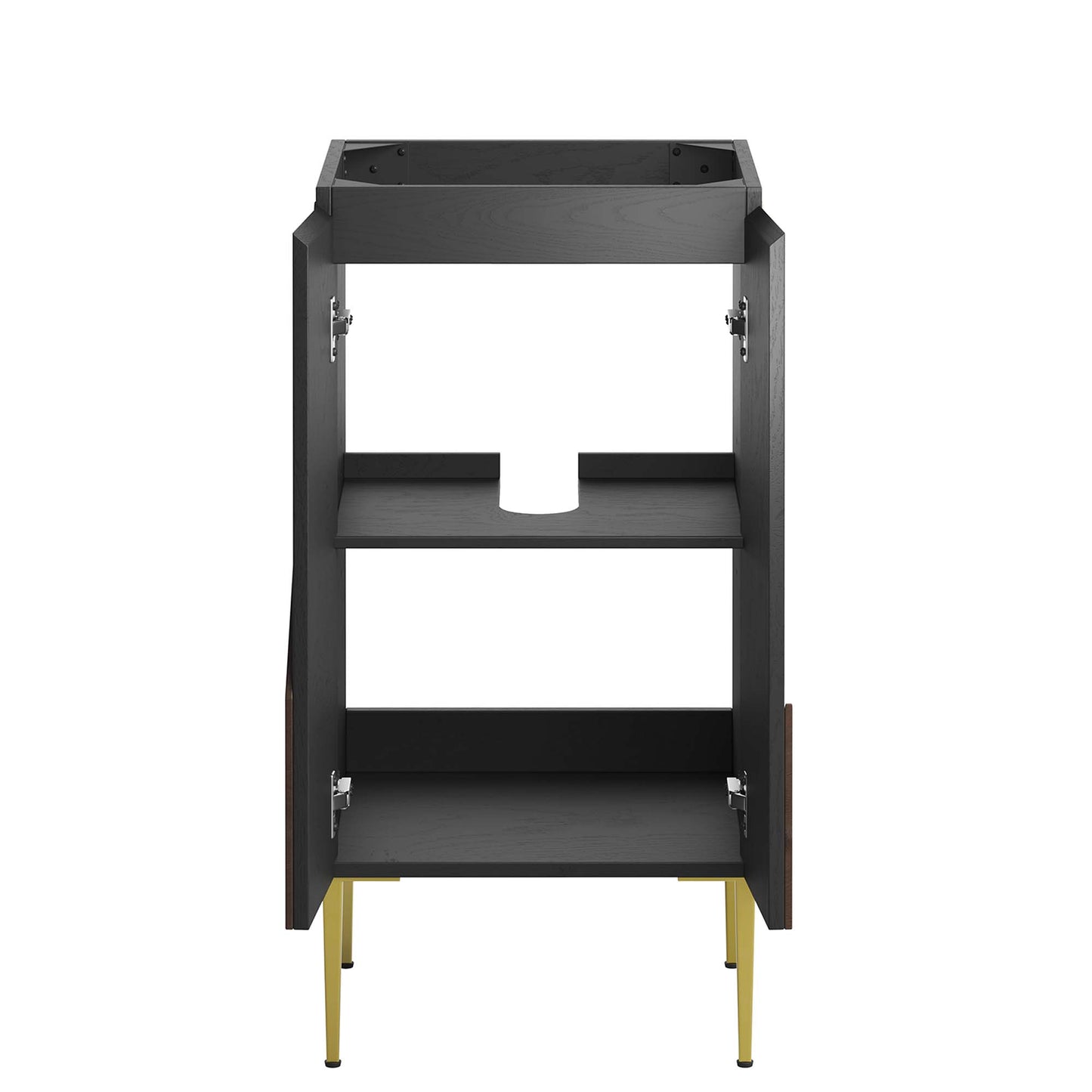 Modway Outlet Alchemist 18" Bathroom Vanity Cabinet (Sink Basin Not Included) by Modway Bathroom Furniture Black Gold - EEI-6141-BLK-GLD