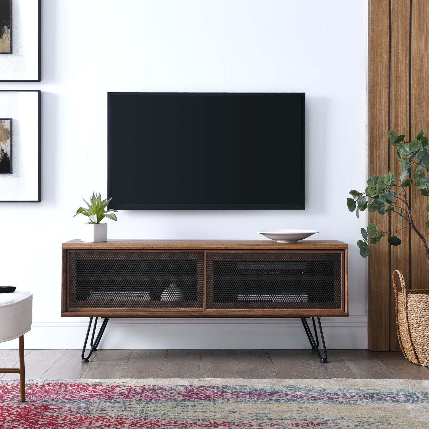 Modway - Nomad 47" TV Stand by Modway Living Room Decor Brown - EEI-6202-WAL