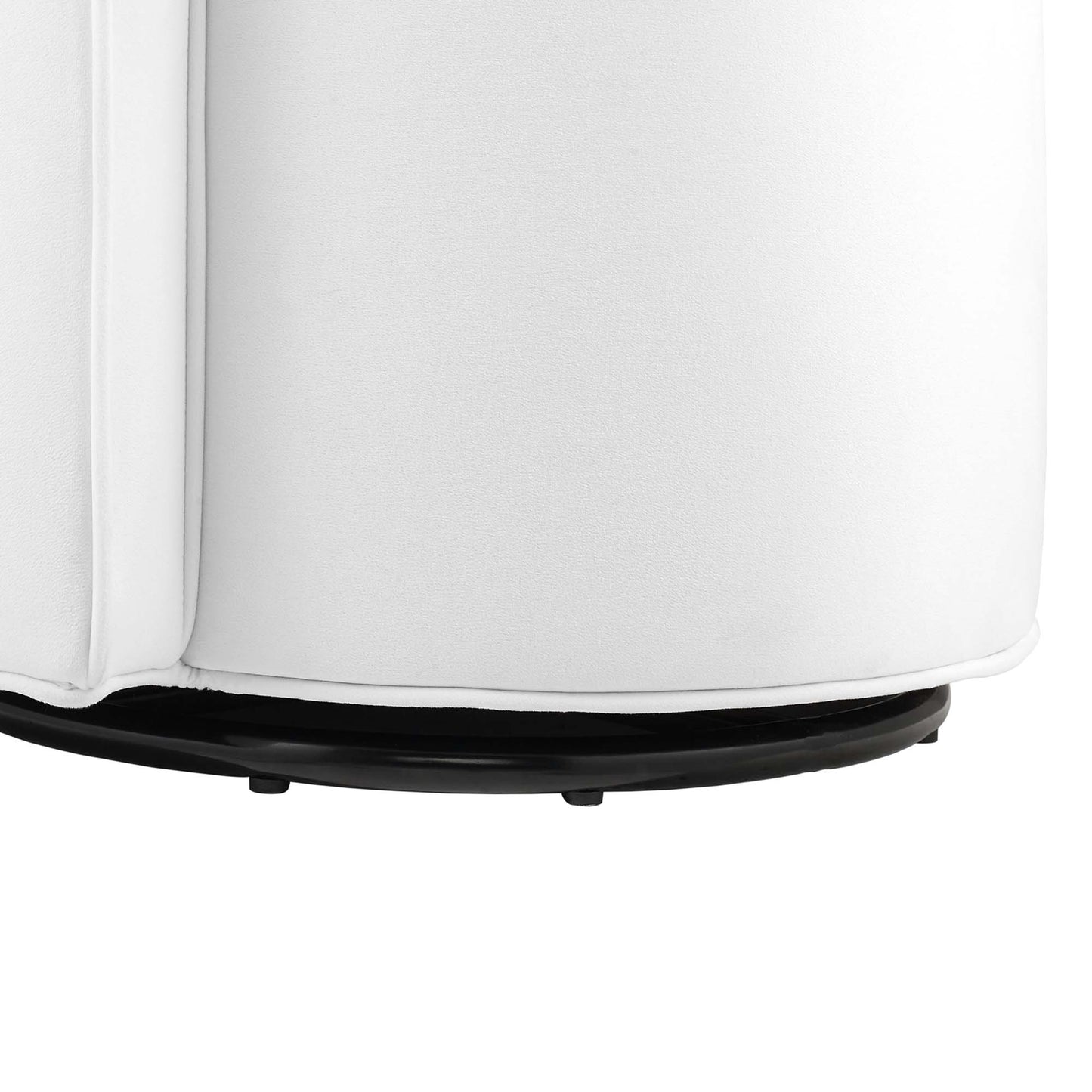 Modway - Della Performance Velvet Fabric Swivel Chair by Modway Living Room Sofas and Armchairs White - EEI-6222-WHI