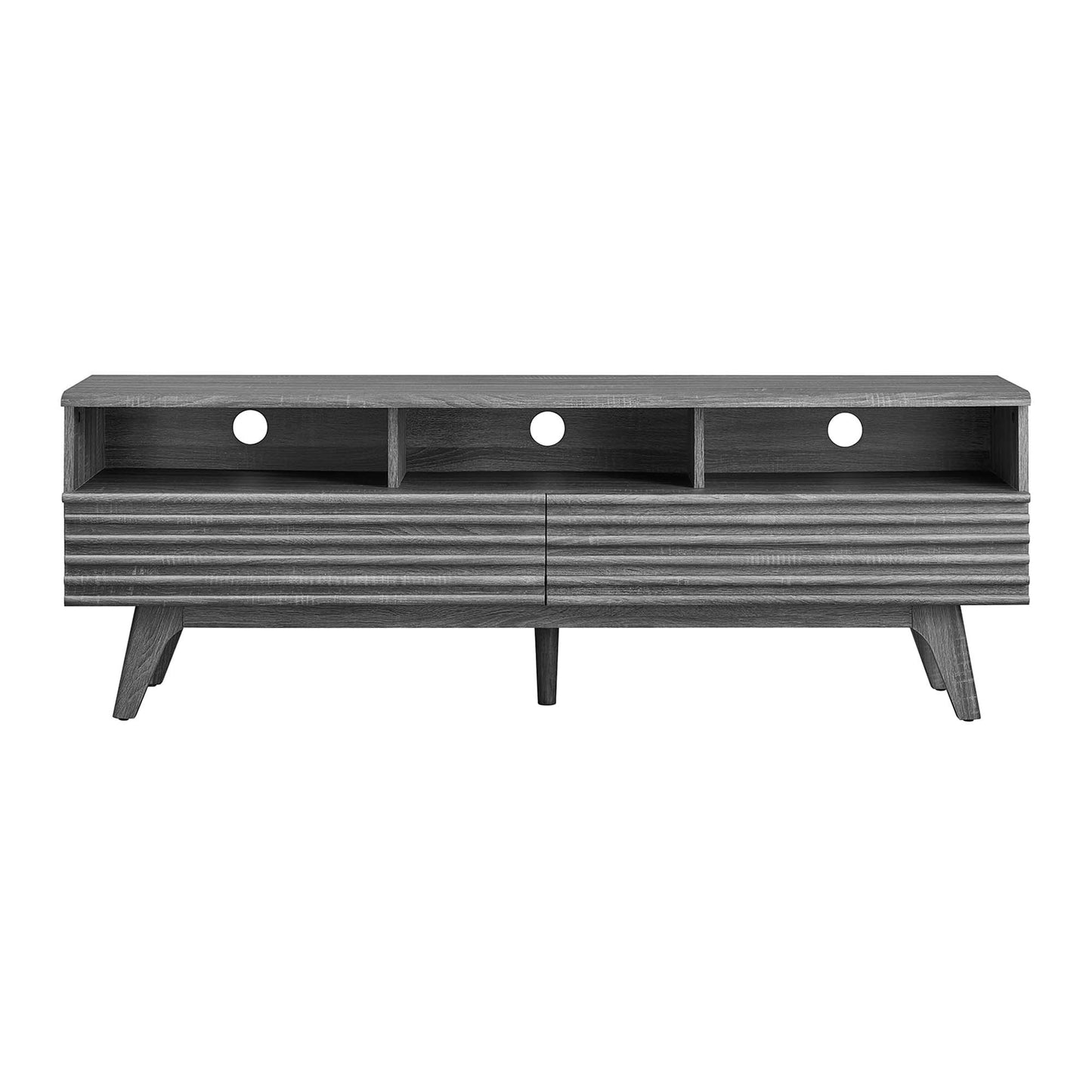 Modway Outlet Render 60" TV Stand by Modway Living Room Furniture Charcoal - EEI-6228-CHA