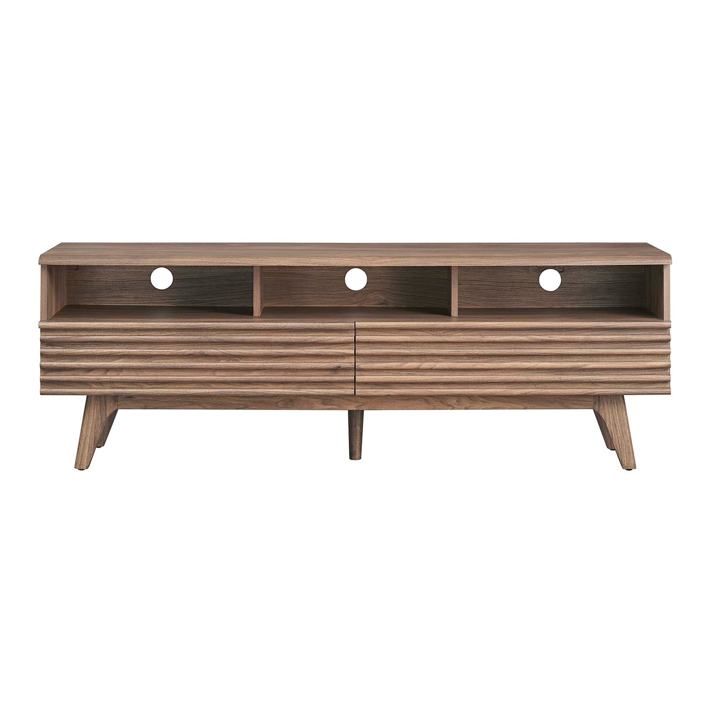 Modway Outlet Render 60" TV Stand by Modway Living Room Furniture Walnut - EEI-6228-WAL