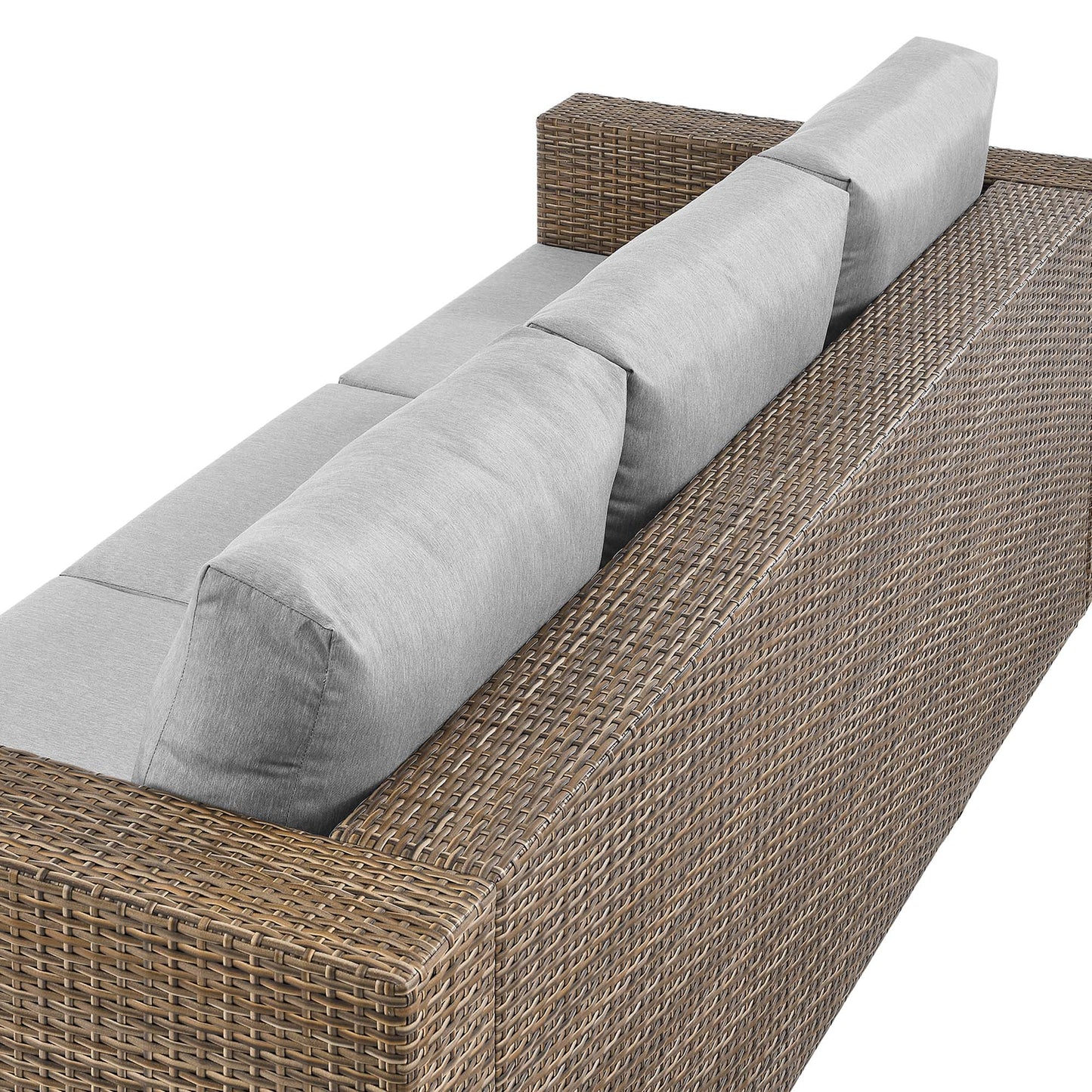 Modway - Convene Outdoor Patio Sofa by Modway Outdoor Furniture Sofa Sectionals Gray - EEI-6245-CAP-GRY