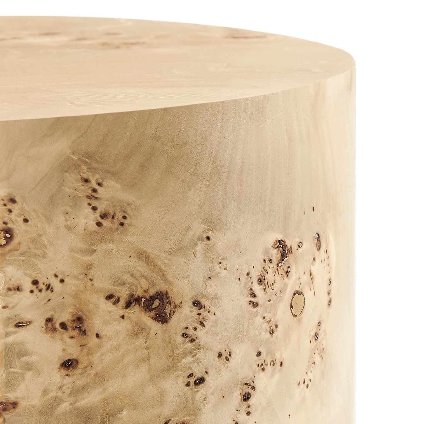 Modway - Cosmos 16" Round Burl Wood Side Table by Modway Living Room Tables Brown - EEI-6271-NAB