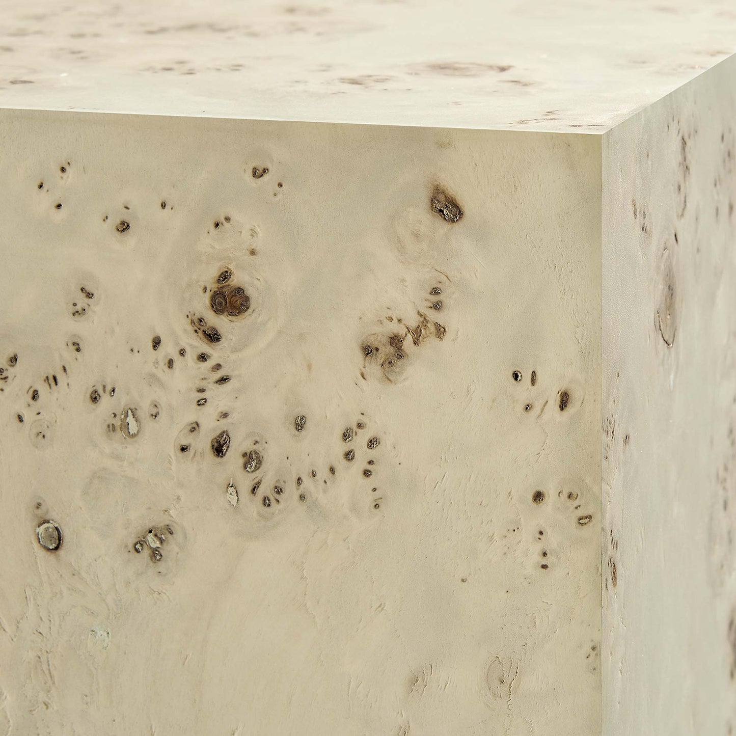 Modway - Cosmos 16" Square Burl Wood Side Table by Modway Living Room Tables Brown - EEI-6273-BLB