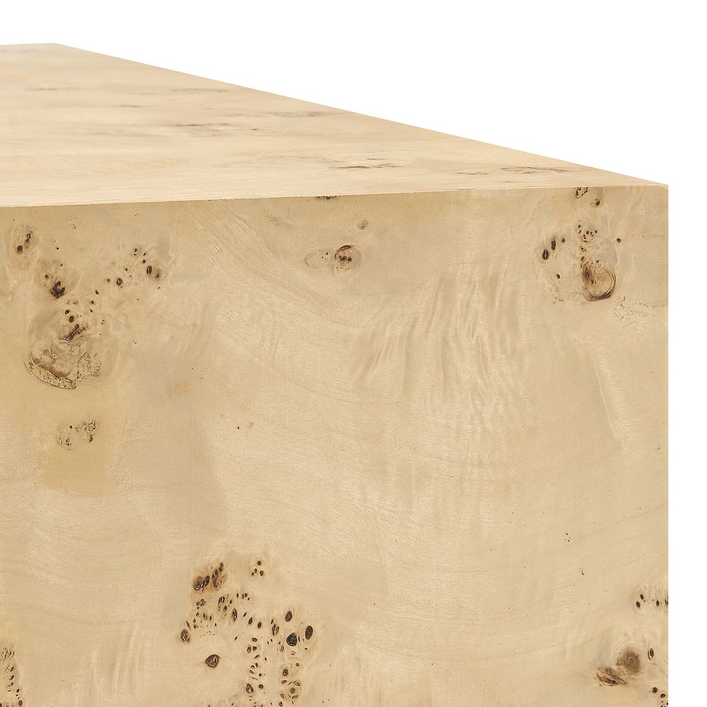 Modway - Cosmos 16" Square Burl Wood Side Table by Modway Living Room Tables Brown - EEI-6273-NAB