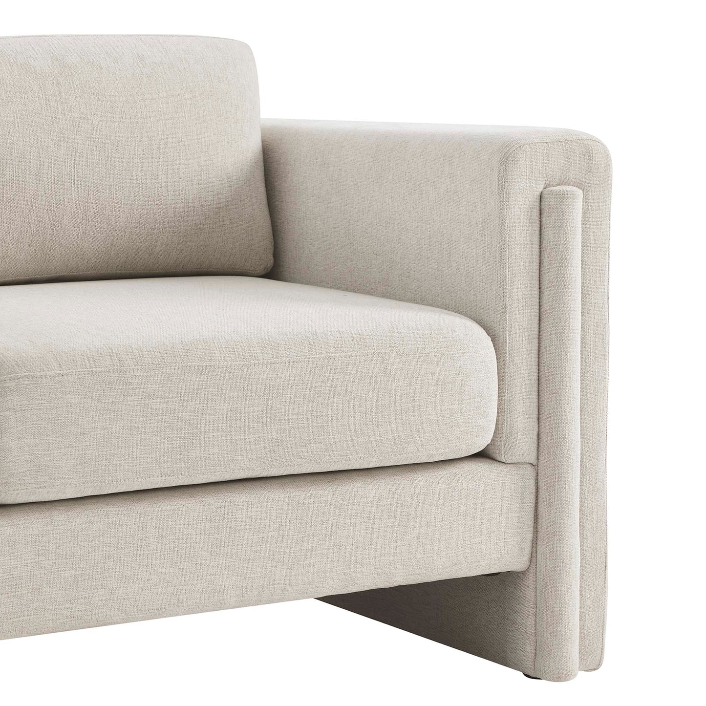 Modway - Visible Fabric Armchair by Modway Living Room Sofas and Armchairs White - EEI-6373-IVO