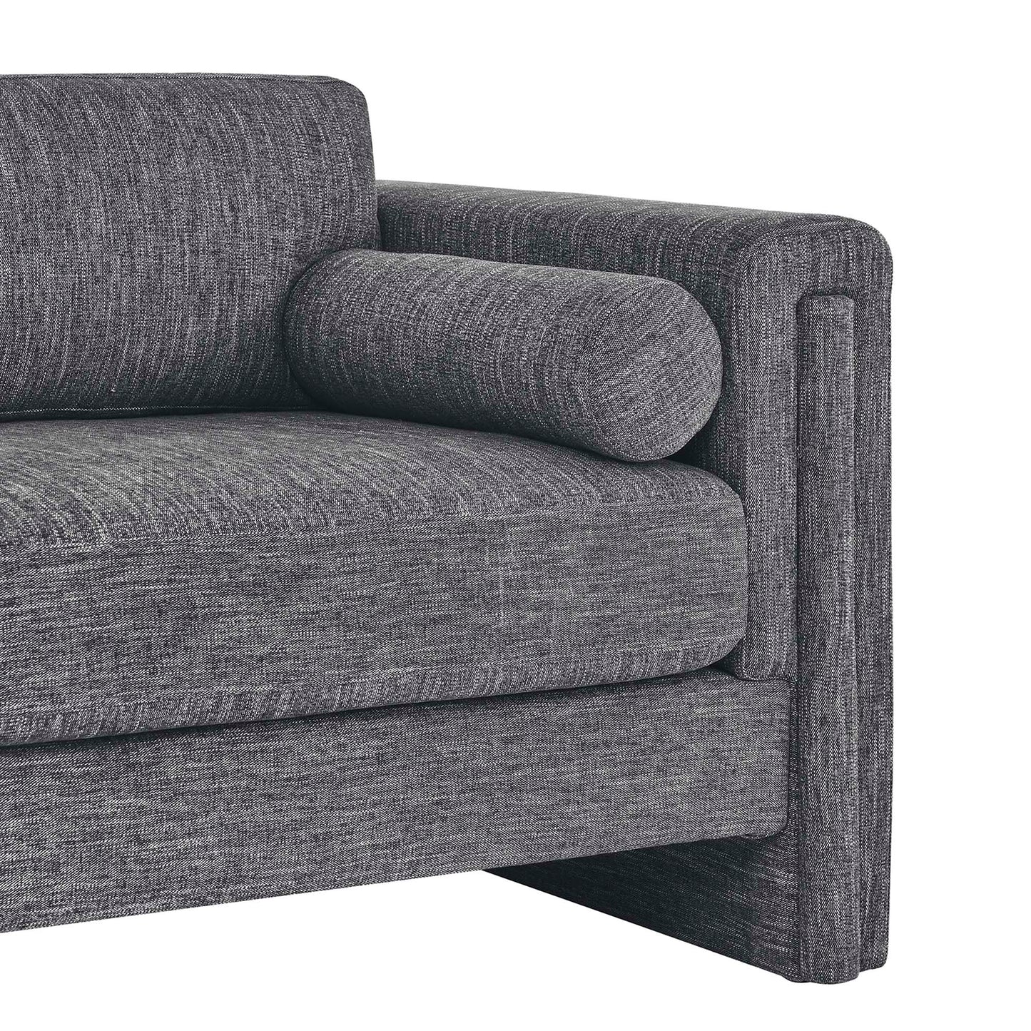 Modway Outlet Visible Fabric Loveseat by Modway Living Room Furniture Gray - EEI-6375-GRY
