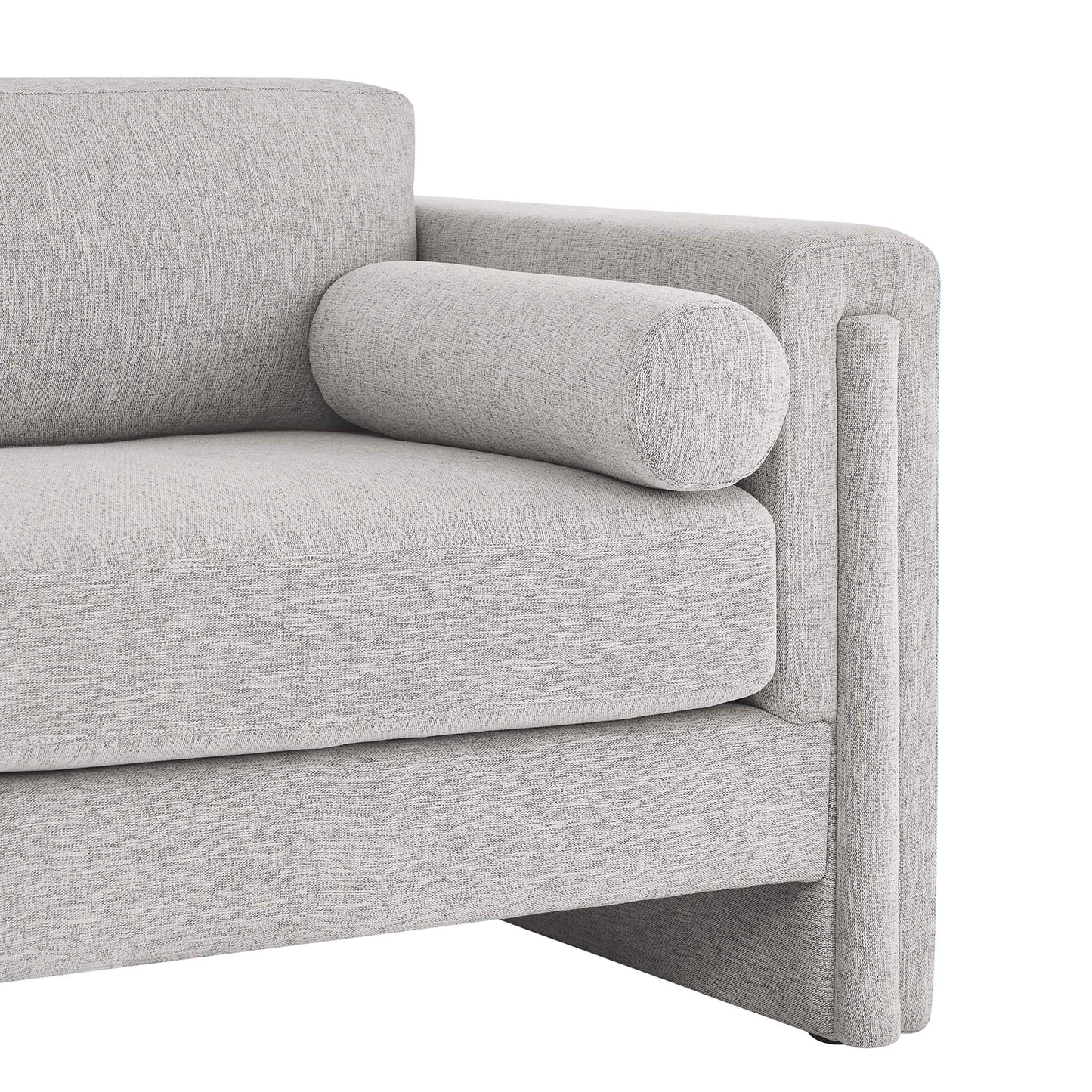 Modway Outlet Visible Fabric Loveseat by Modway Living Room Furniture Light Gray - EEI-6375-LGR
