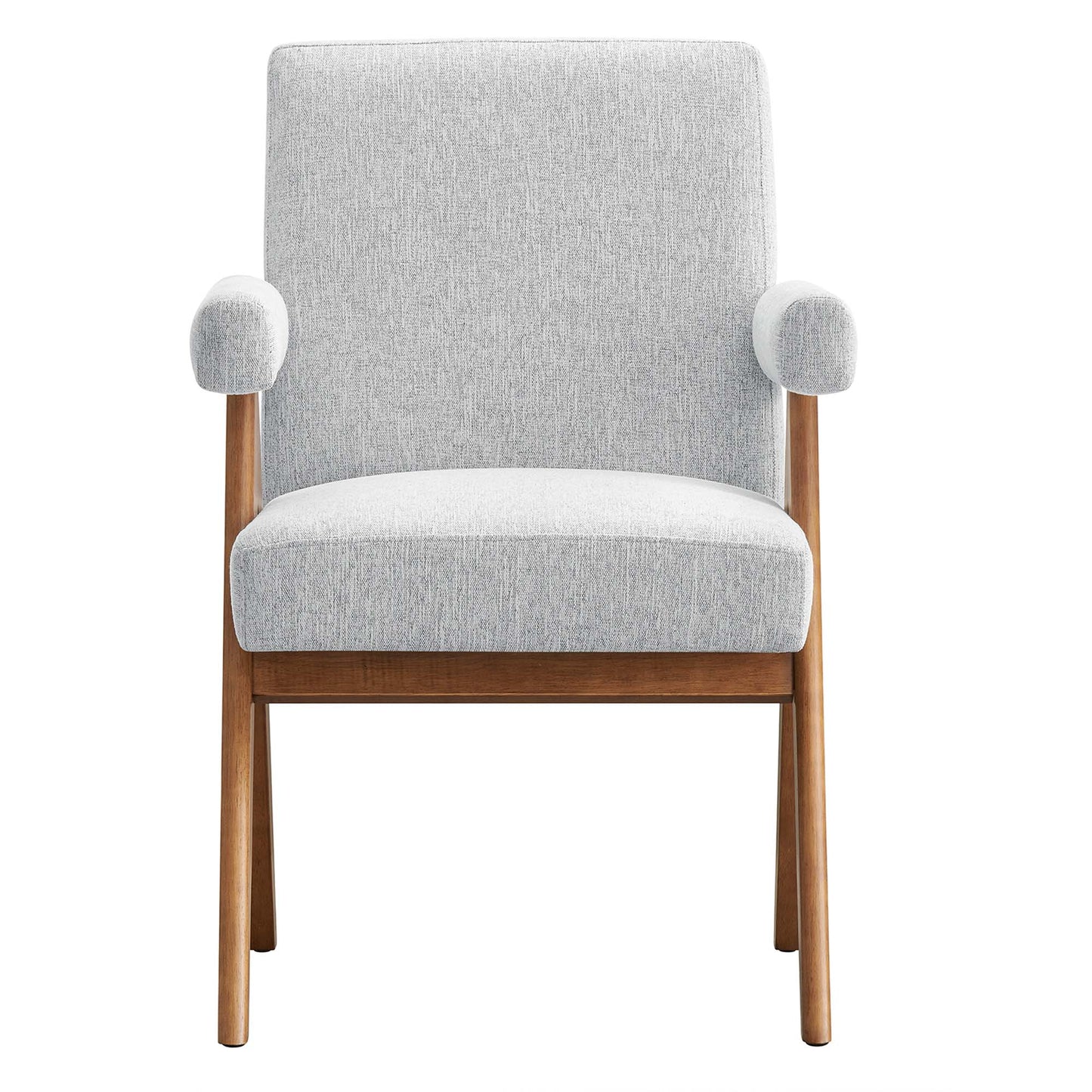 Modway Outlet Lyra Fabric Dining Room Chair Set of 2 by Modway Bar and Dining Furniture Light Gray Fabric - EEI-6507-HLG