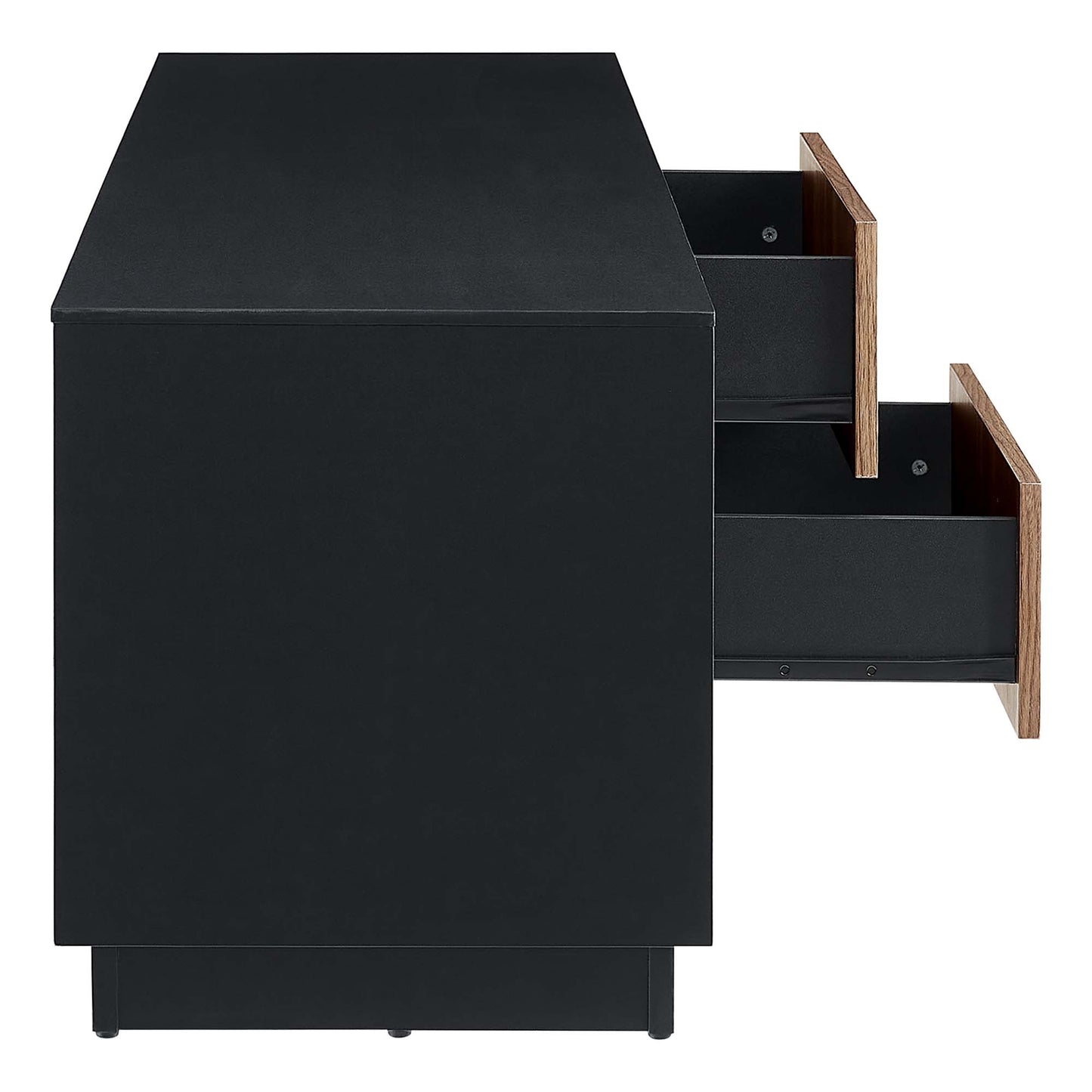 Modway - Holden 63? TV Stand by Modway Living Room Decor Brown - EEI-6598-BLK-WAL