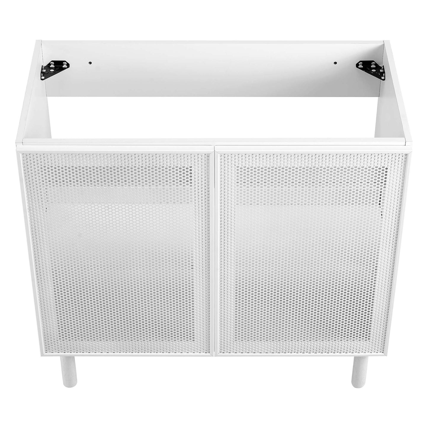 Modway - Calla 36" Perforated Metal Bathroom Vanity Cabinet (Sink Basin Not Included) by Modway Bathroom Vanities White - EEI-6622-WHI