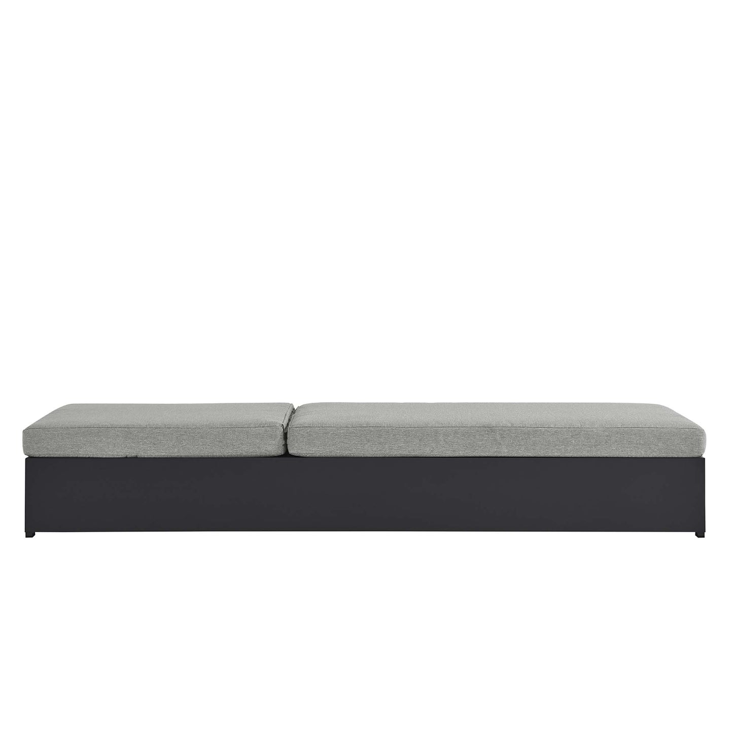 Modway - Tahoe Outdoor Patio Powder-Coated Aluminum Chaise Lounge Chair by Modway Outdoor Furniture Sofa Sectionals Gray - EEI-6634-GRY-GRY