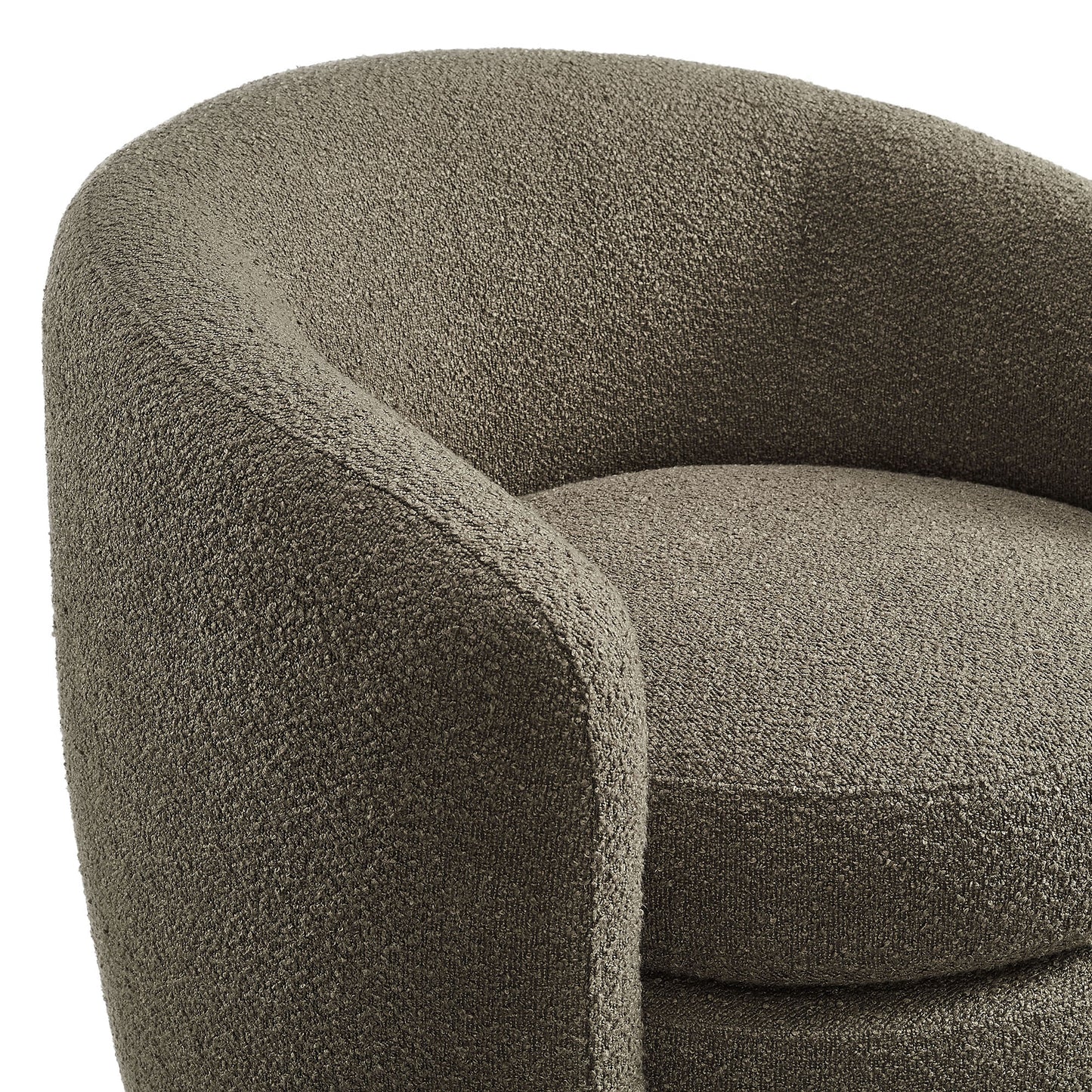 Modway - Affinity Upholstered Boucle Fabric Curved Back Armchair by Modway Living Room Sofas and Armchairs Gray - EEI-6666-PEB