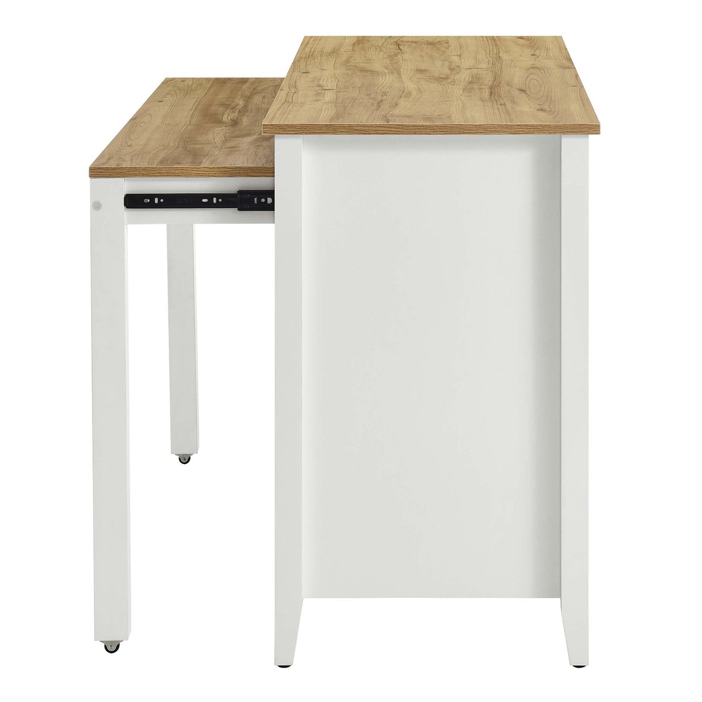 Modway - Farmstead Kitchen Island by Modway Bar and Dining Dining Sets White - EEI-6728-OAK-WHI