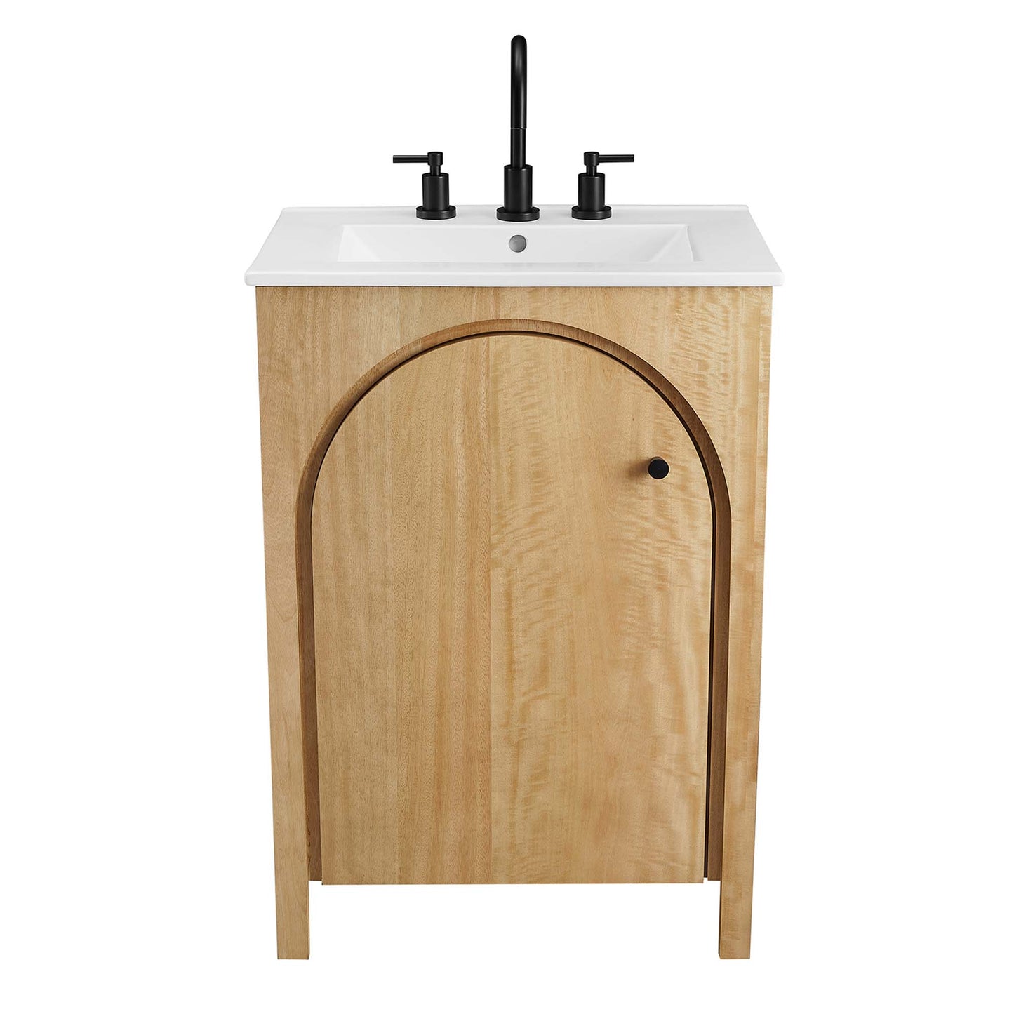 Modway - Appia 24" Bathroom Vanity by Modway Bathroom Vanities Brown - EEI-6788-OAK-WHI