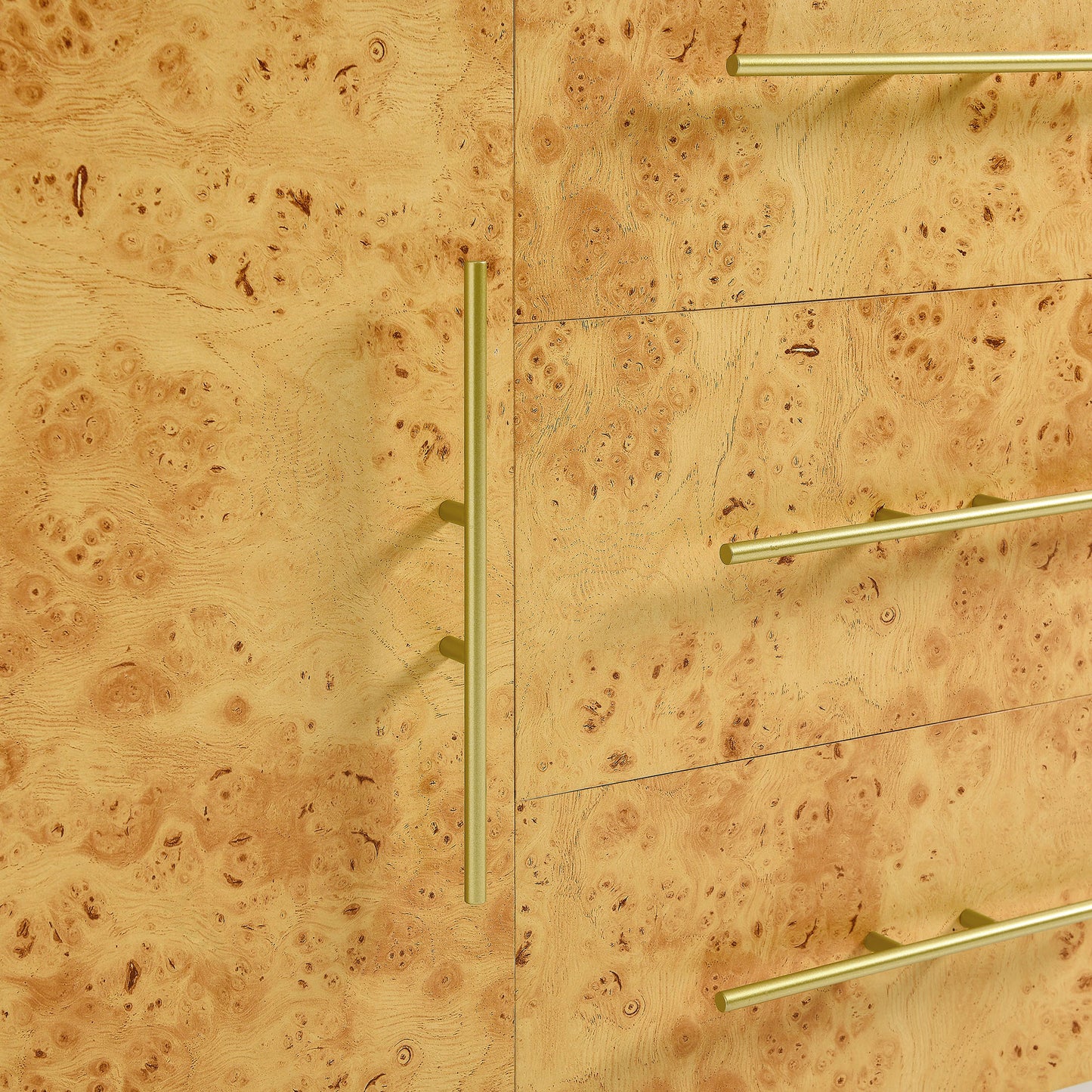 Modway - Abel 59 Inch Burl Wood Sideboard Buffet TV Stand by Modway Living Room Decor Brown - EEI-6848-WHI-BUR