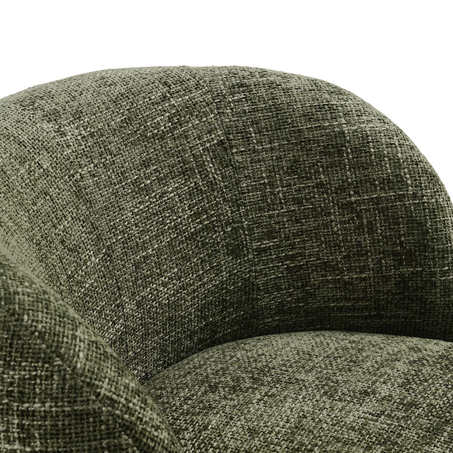 Modway - Vesta Chenille Fabric Upholstered Swivel Chair by Modway Living Room Sofas and Armchairs Green - EEI-6863-BAS