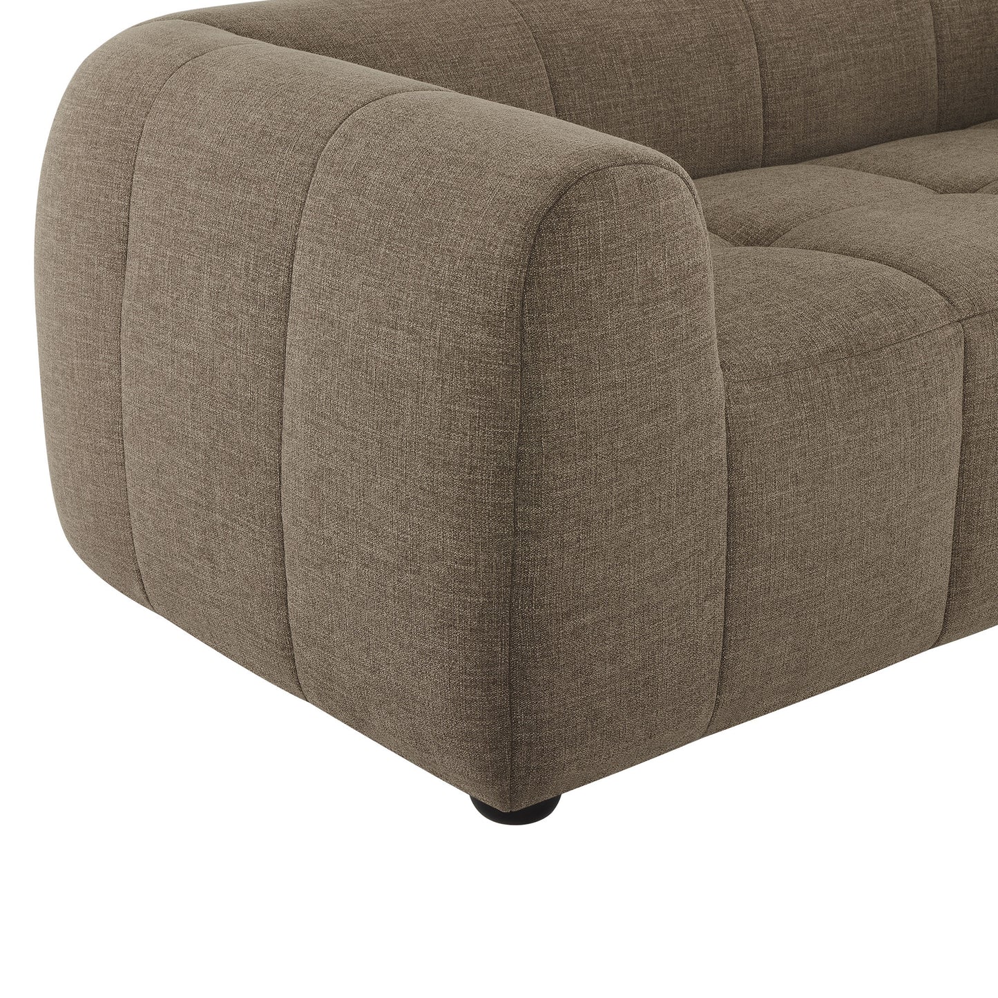 Modway - Liana Upholstered Fabric Sofa by Modway Living Room Sofas and Armchairs Brown - EEI-6866-MOC