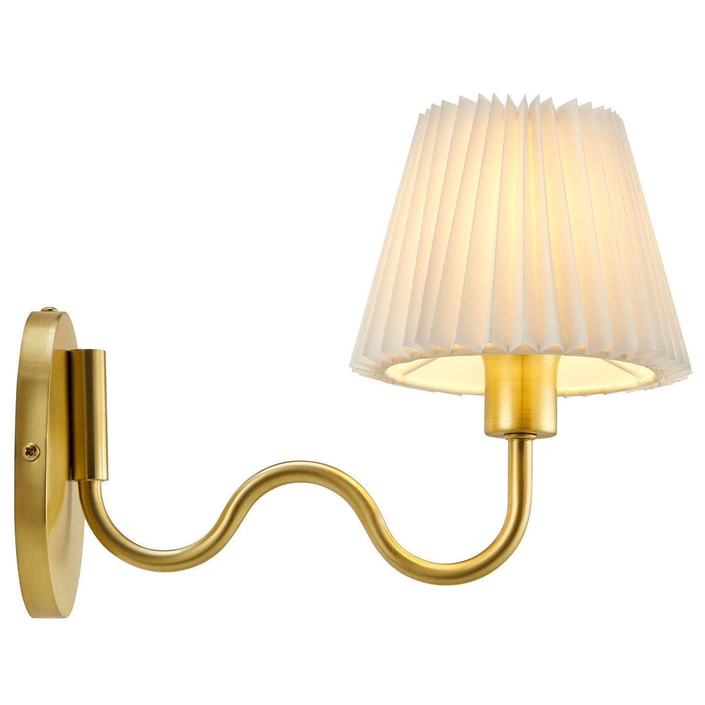 Modway - Wave Squiggle Arm Wall Sconce by Modway Lighting Ceiling Lamps Brown - EEI-6873-BRA