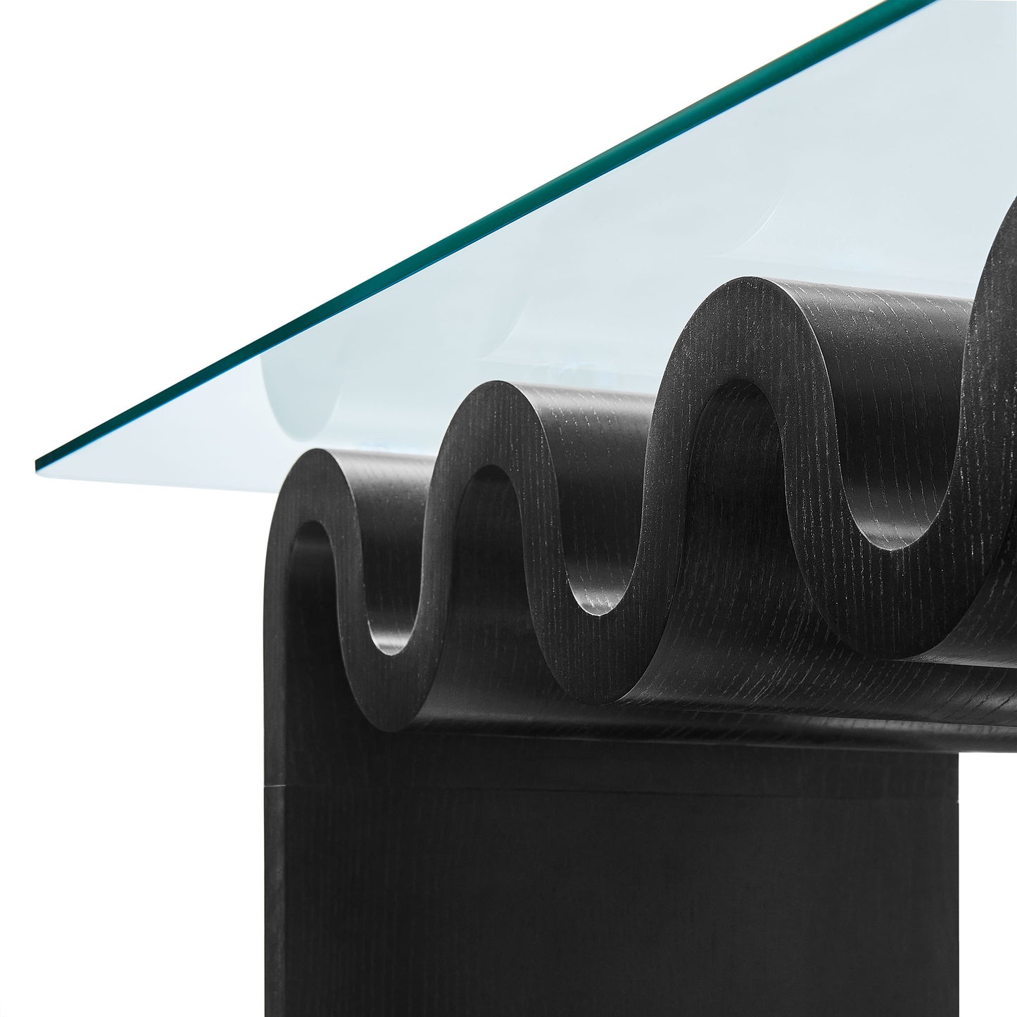 Modway - Ondine Glass Top Coffee Table by Modway Living Room Tables Black - EEI-6900-BLK