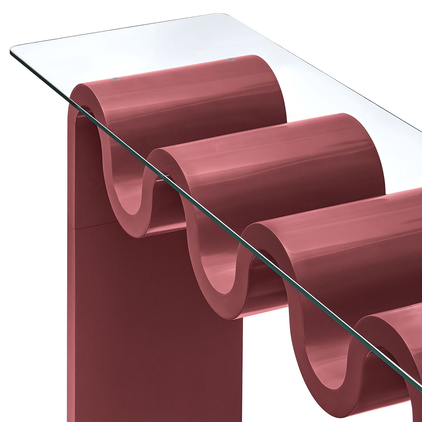 Modway - Ondine Glass Top 50" Console Table by Modway Living Room Tables Purple - EEI-6901-SPA