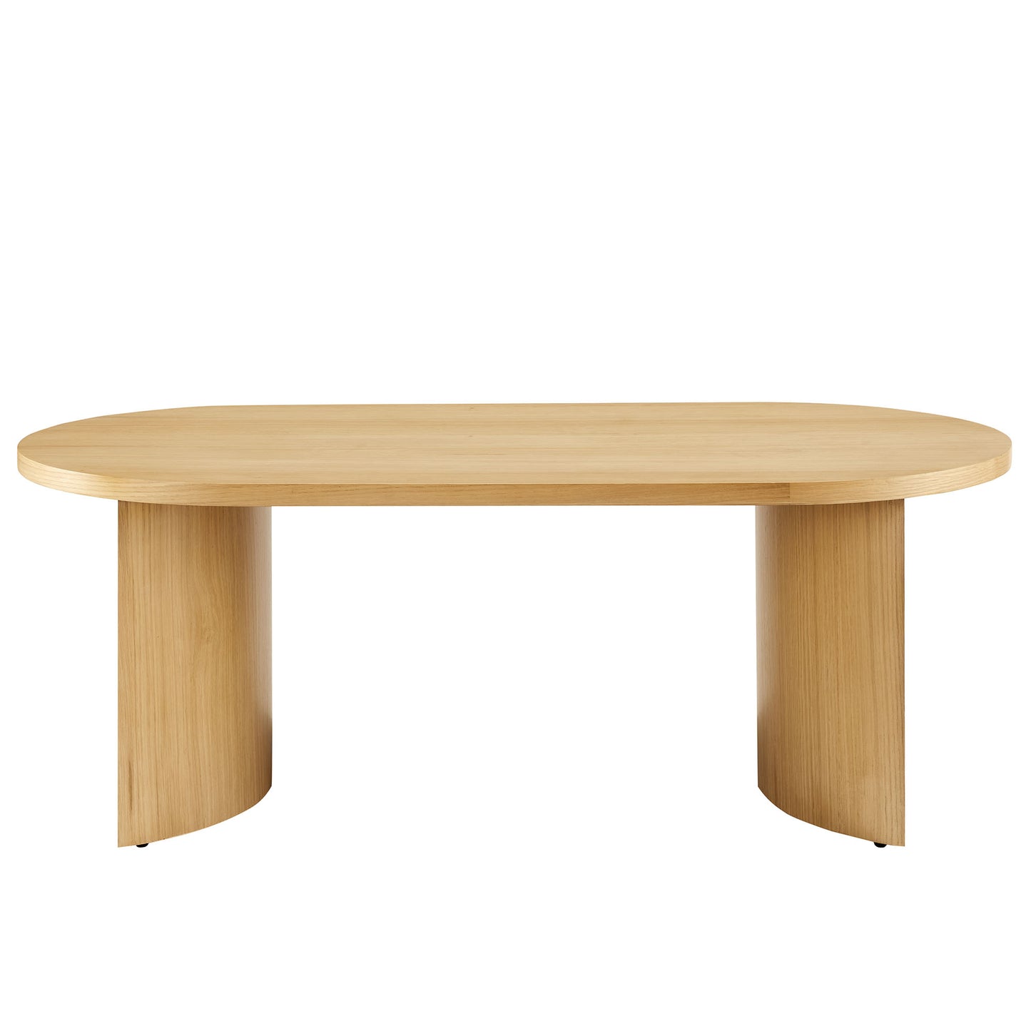 Modway - Aspect Oval Wood Coffee Table by Modway Living Room Tables Brown - EEI-6911-OAK