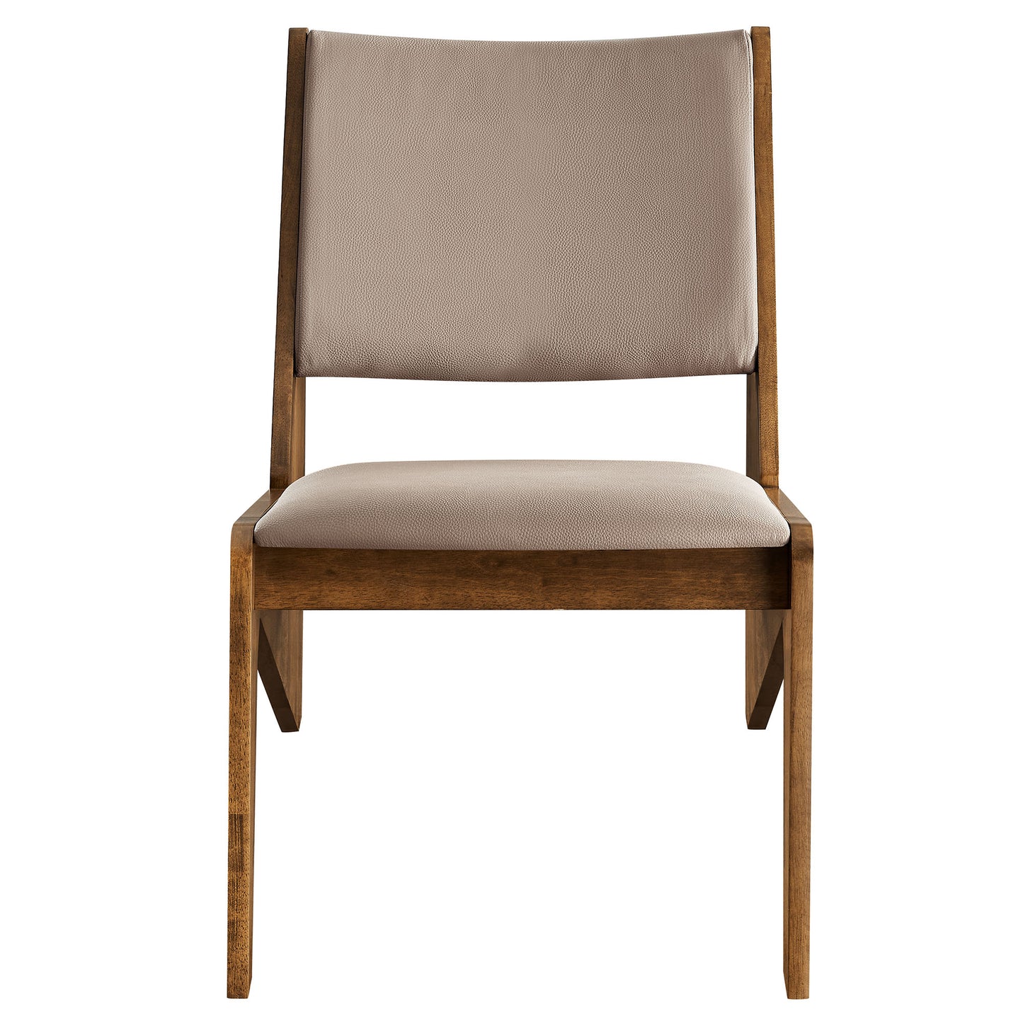 Modway - Rylina Vegan Leather Accent Chairs Set of 2 by Modway Living Room Sofas and Armchairs Brown - EEI-6922-WAL-BRN