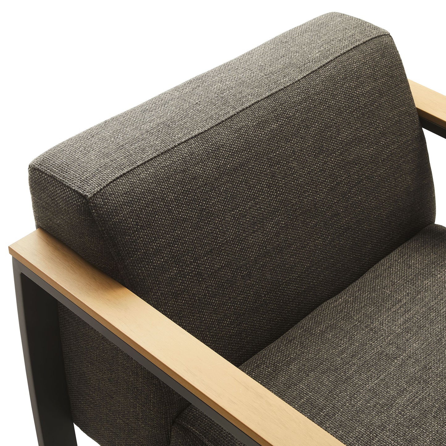 Modway - Sauve Outdoor Patio Aluminum and Fabric Armchair by Modway Outdoor Furniture Sofa Sectionals Brown - EEI-6947-CHA-SMO