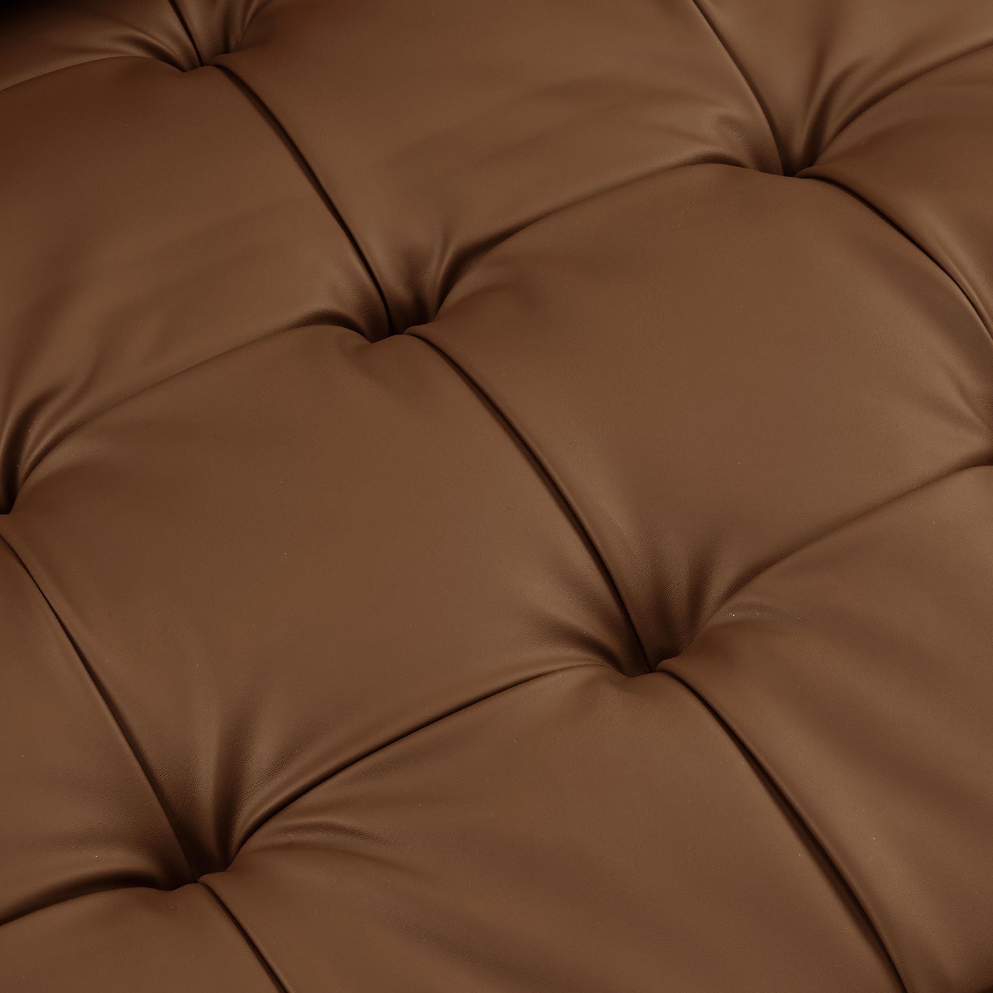Modway - Valour Tufted Vegan Leather Loveseat by Modway Living Room Sofas and Armchairs Brown - EEI-6972-BRN