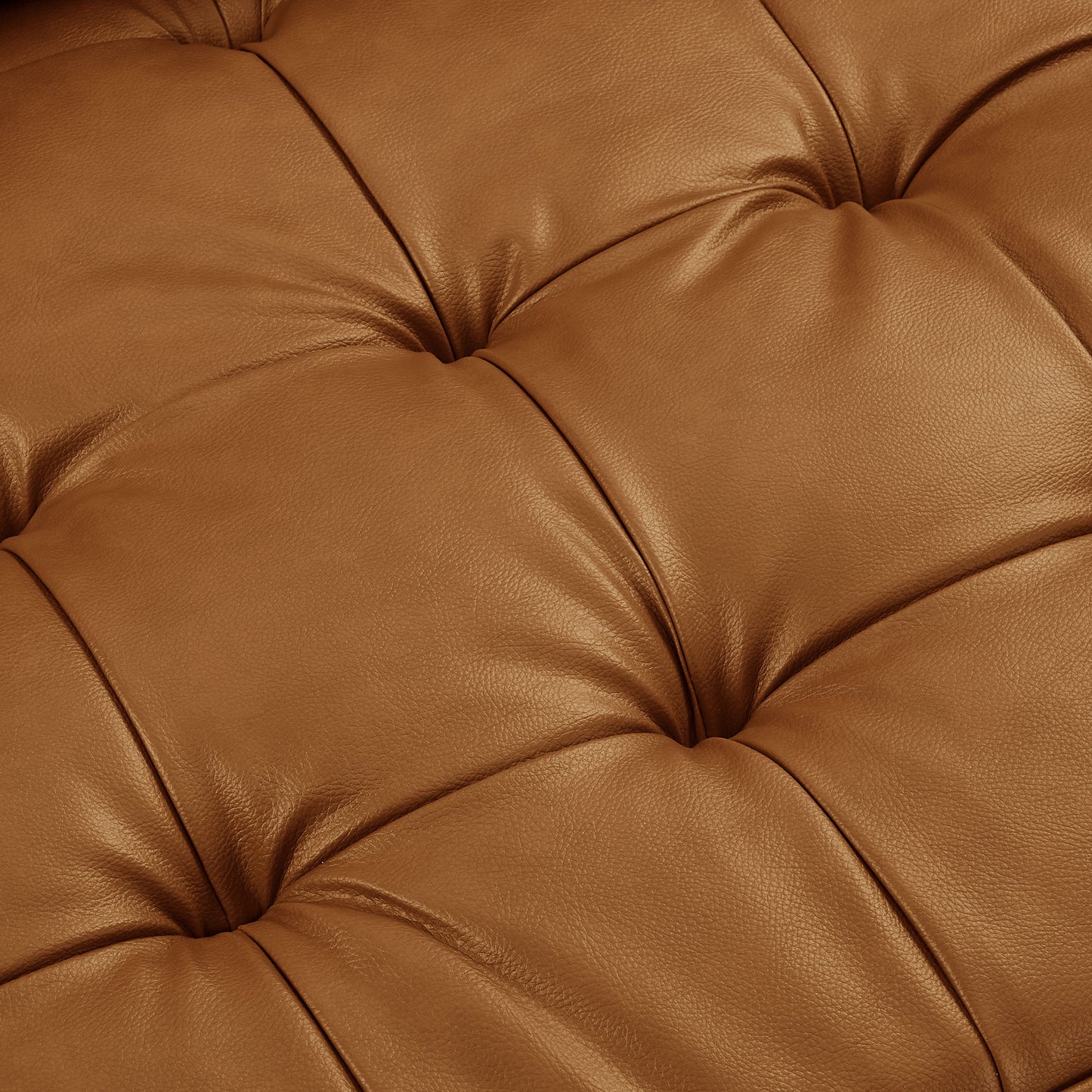Modway - Valour Tufted Vegan Leather Loveseat by Modway Living Room Sofas and Armchairs Brown - EEI-6972-TAN