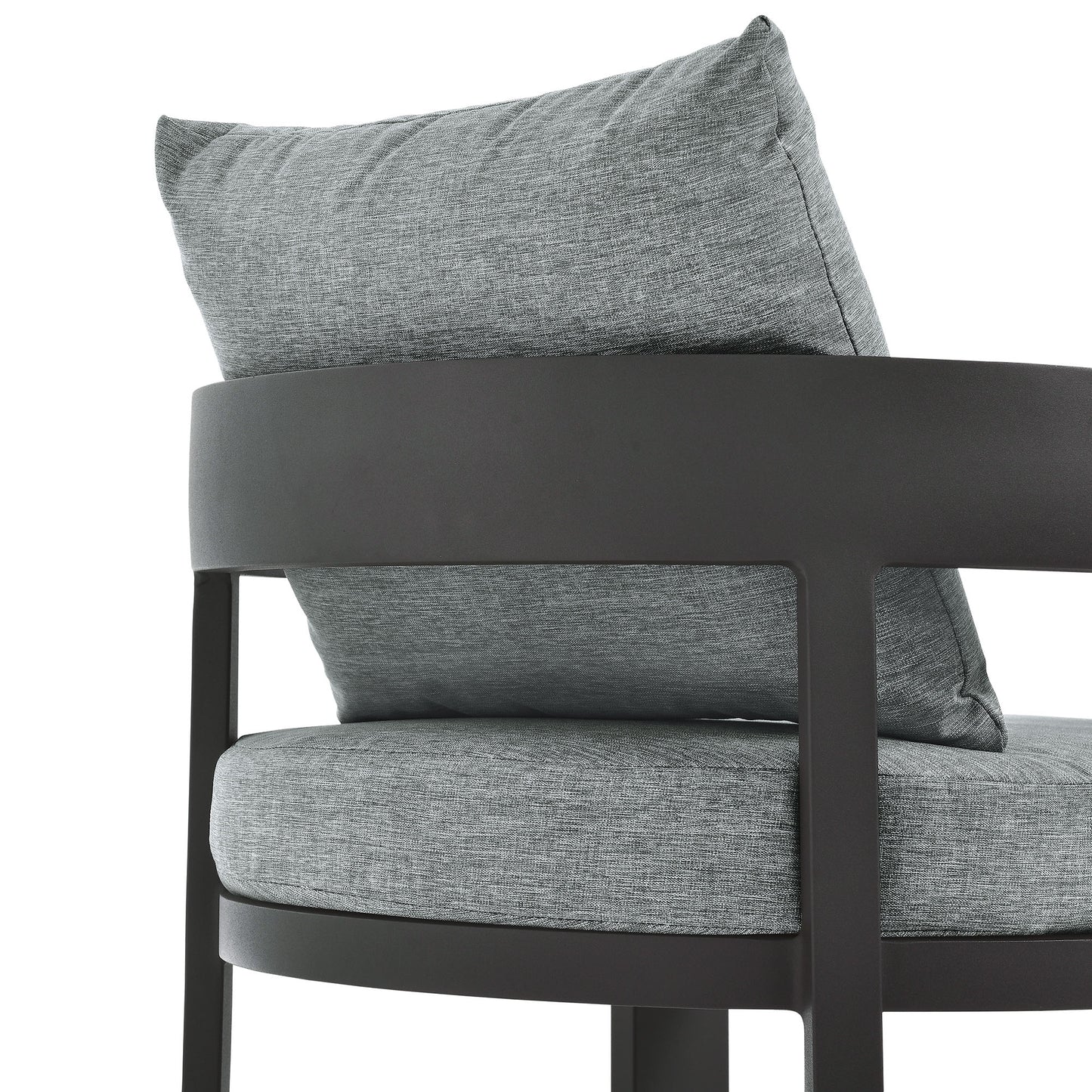 Modway - Tahoe Outdoor Patio Aluminum Dining Chair by Modway Outdoor Furniture Bar and Dining Gray - EEI-7053-GRY-GRY