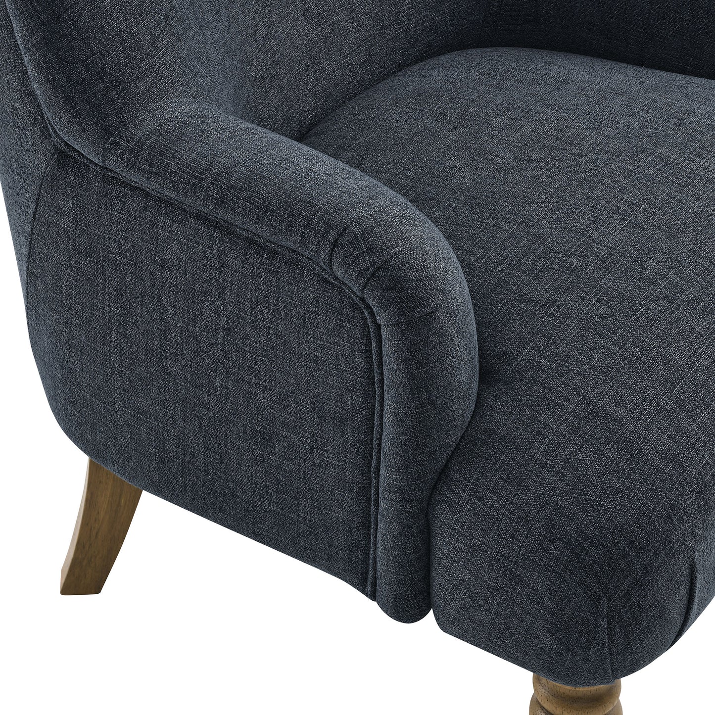 Modway - Ellington Fabric Upholstered Accent Armchair by Modway Living Room Sofas and Armchairs Blue - EEI-7057-SLB