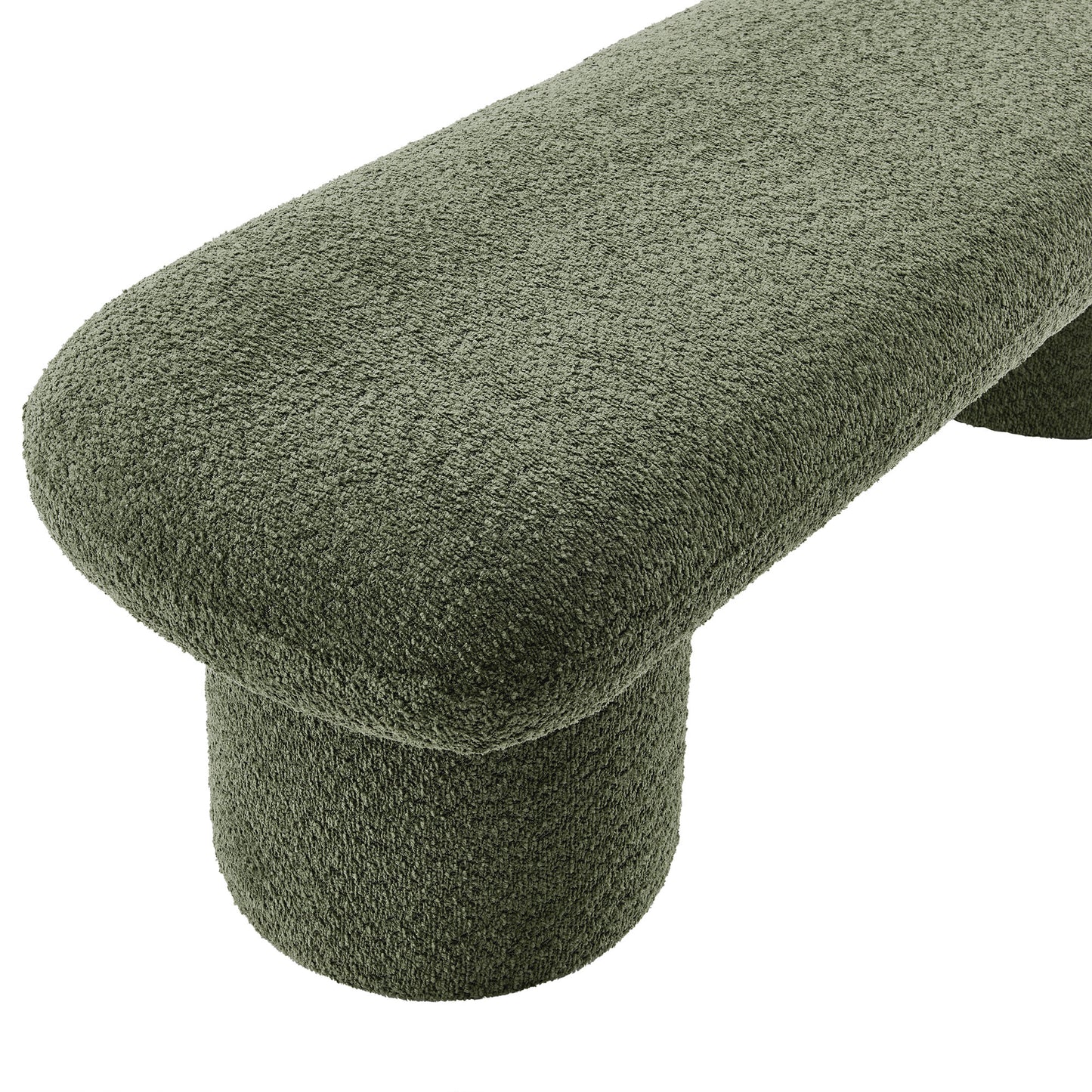 Modway - Orla Chenille Upholstered Bench by Modway Living Room Benches and Stools Green - EEI-7084-SGE