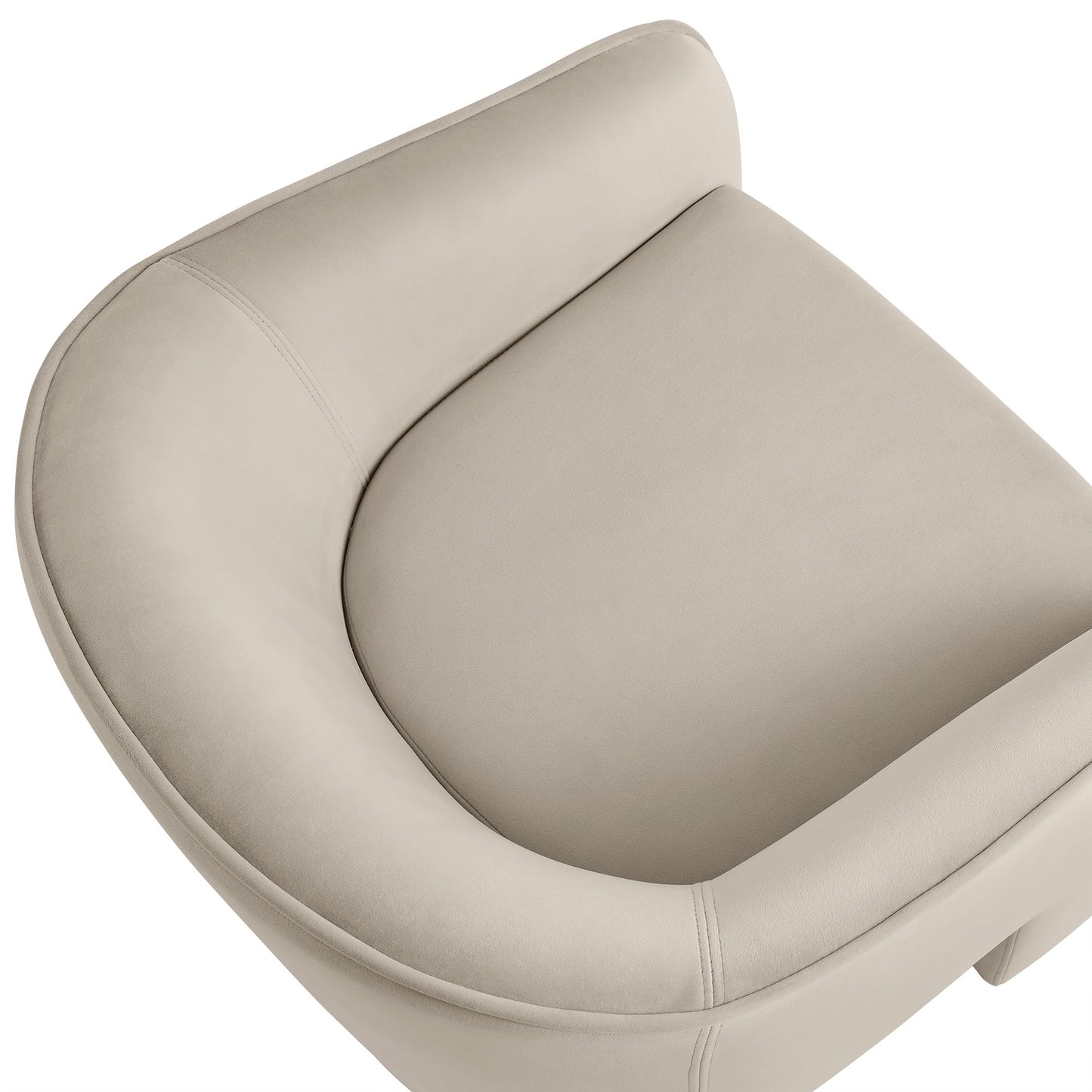 Modway - Greer Performance Velvet Upholstered Accent Armchair by Modway Living Room Sofas and Armchairs White - EEI-7102-ALM