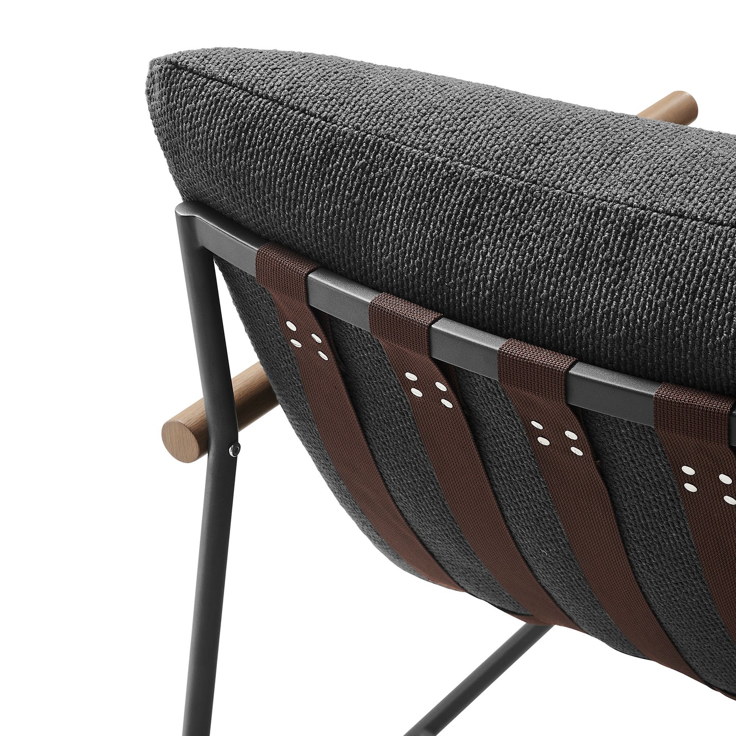 Modway - Raya Outdoor Patio Boucle Sling Lounge Chair by Modway Outdoor Furniture Sofa Sectionals Gray - EEI-7118-CHA