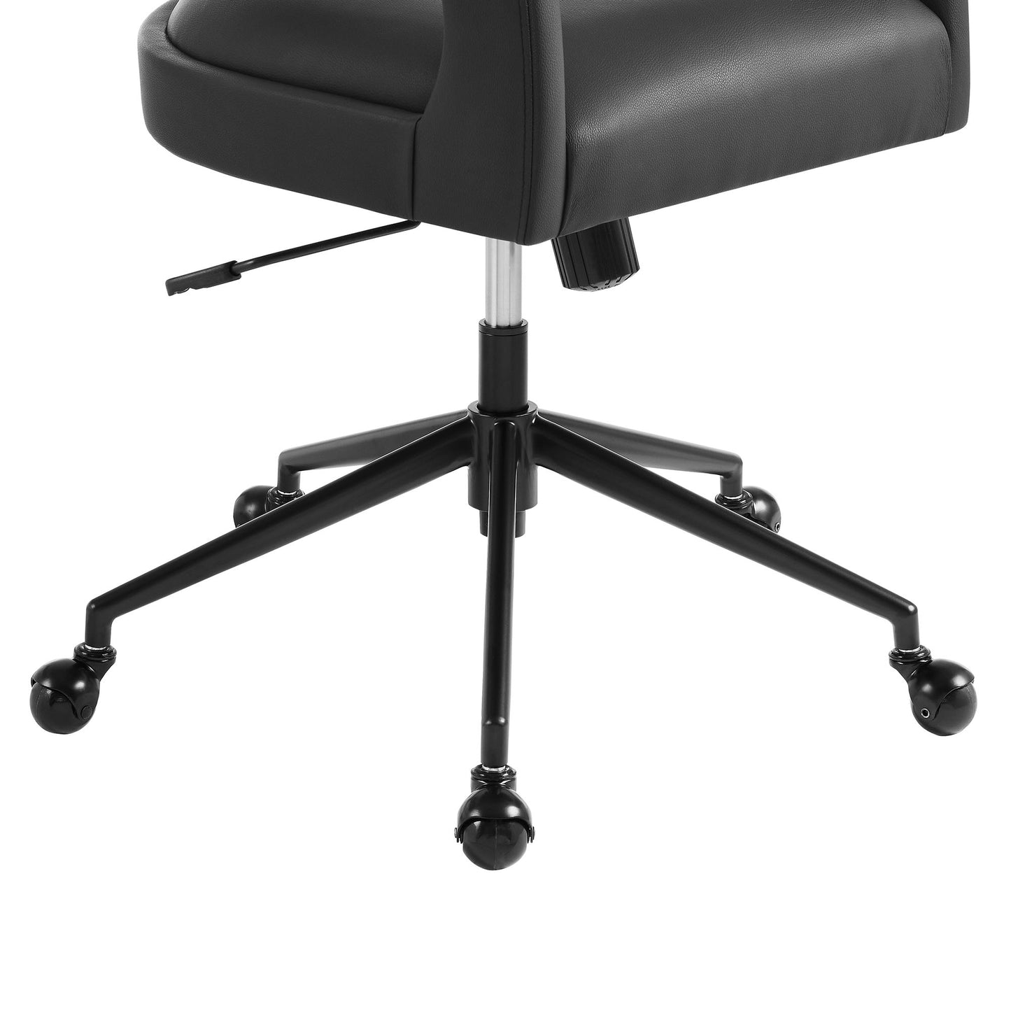 Modway - Pinnacle Vegan Leather Office Chair by Modway Office Furniture Office Chairs Black - EEI-7150-BLK