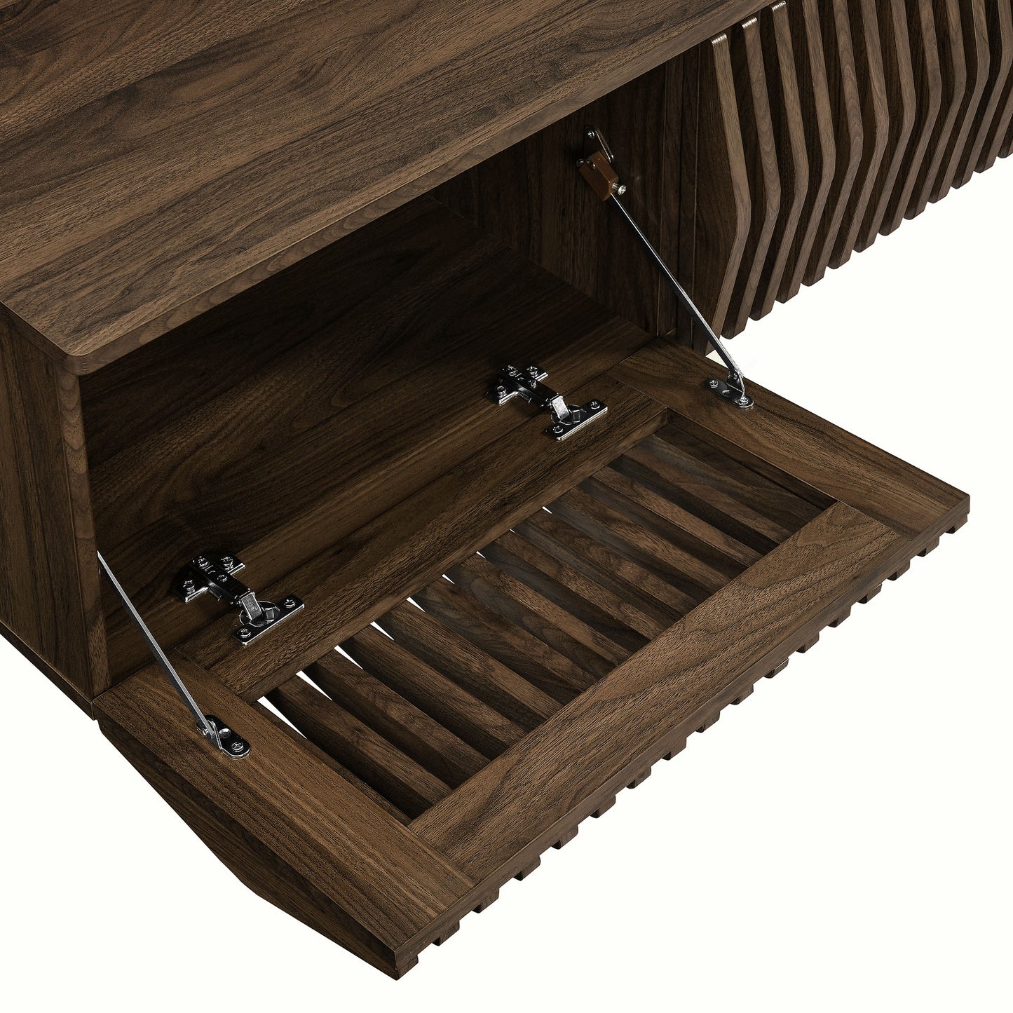 Modway - Vaughn 64" Wall Mount TV Stand by Modway Living Room Decor Brown - EEI-7164-WAL