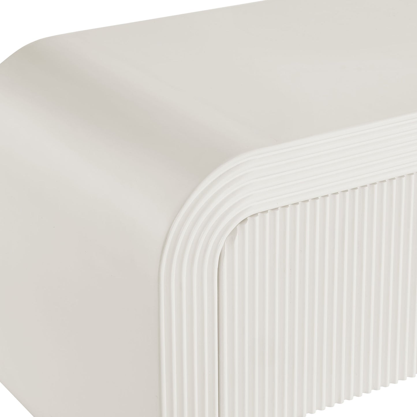 Modway - Waterflute 68" Fluted TV Stand by Modway Living Room Decor White - EEI-7199-IVO