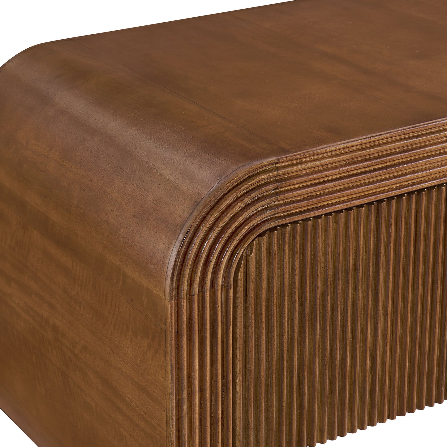 Modway - Waterflute 68" Fluted TV Stand by Modway Living Room Decor Brown - EEI-7199-WAL