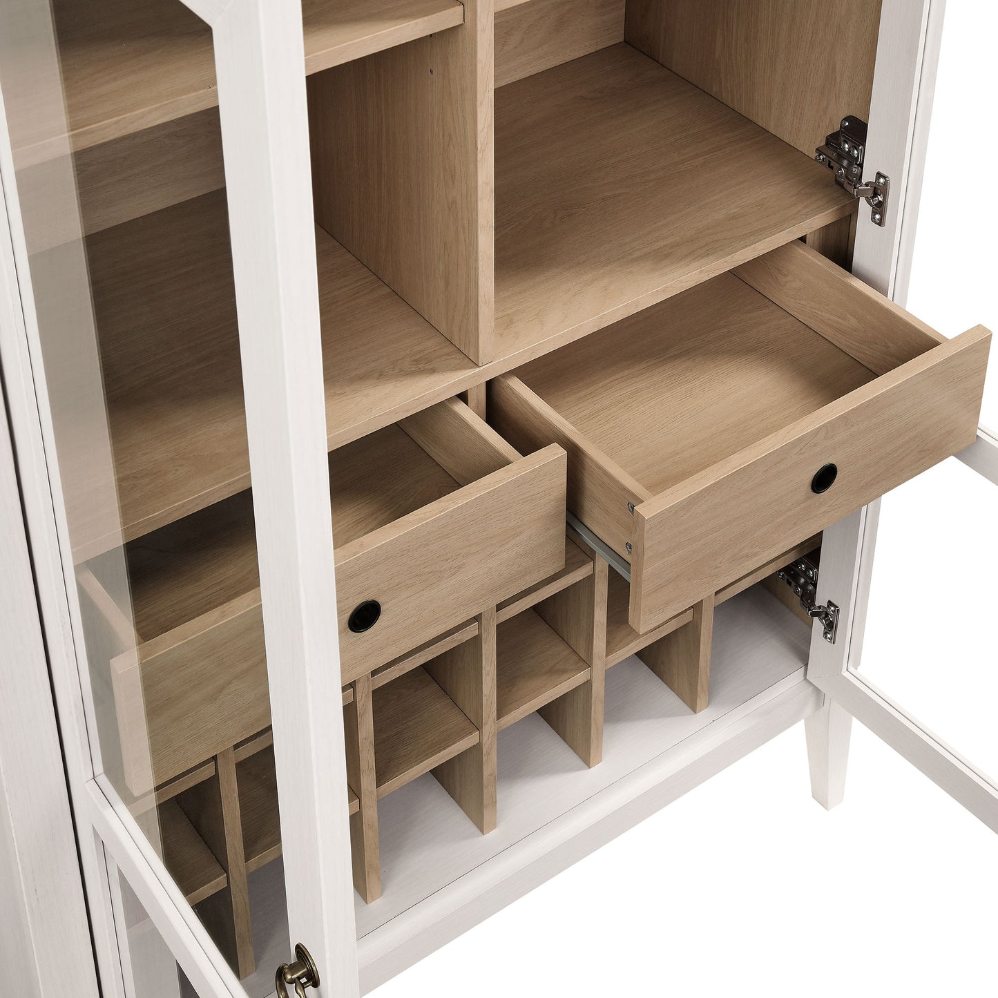 Modway - Nolan Arched Bar Cabinet by Modway Bar and Dining White - EEI-7203-IVO-OAK