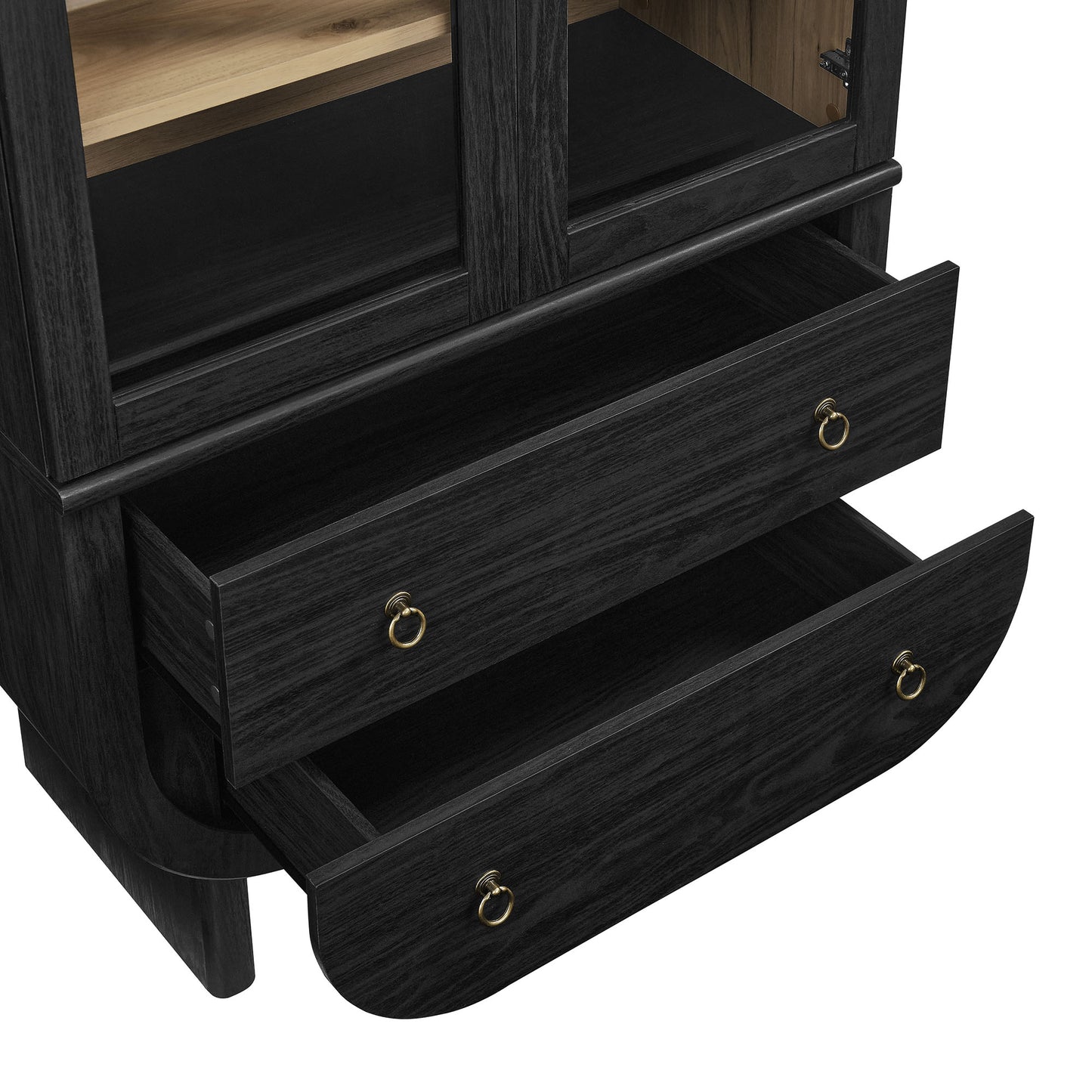 Modway - Nyx Arched Display Cabinet by Modway Living Room Decor Black - EEI-7216-BLK-LOA