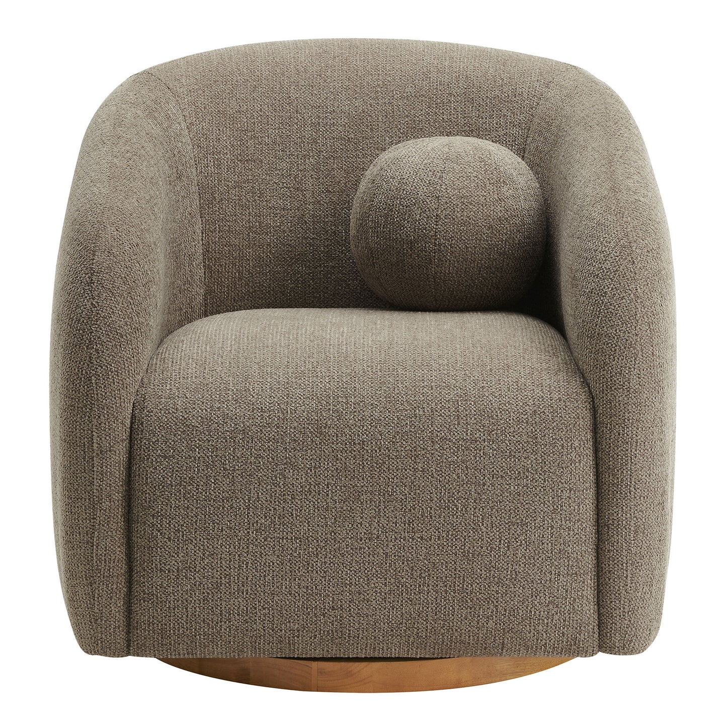 Modway - Holland Swivel Chenille Fabric Armchair by Modway Living Room Sofas and Armchairs Brown - EEI-7218-TAU