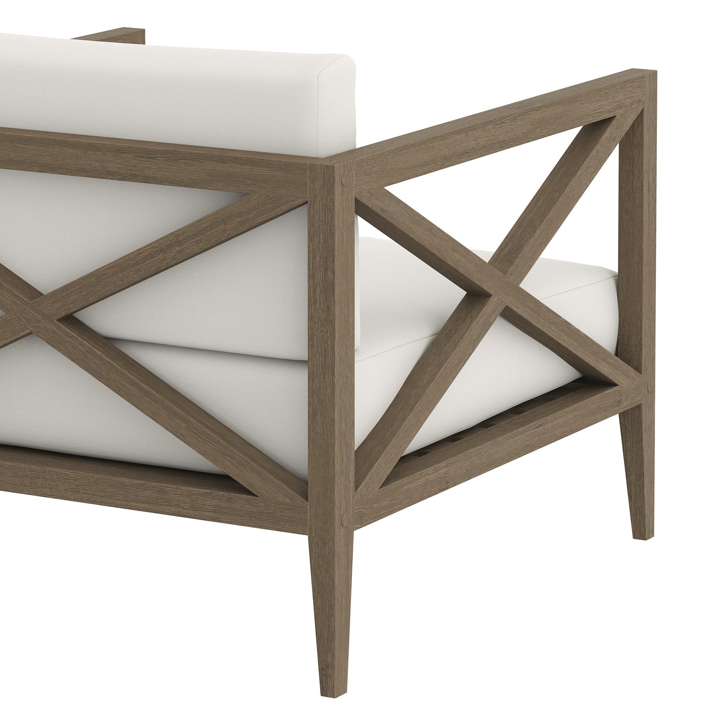 Modway - Northlake Outdoor Patio Teak Armchair by Modway Outdoor Furniture Sofa Sectionals White - EEI-7252-WGR-WHI