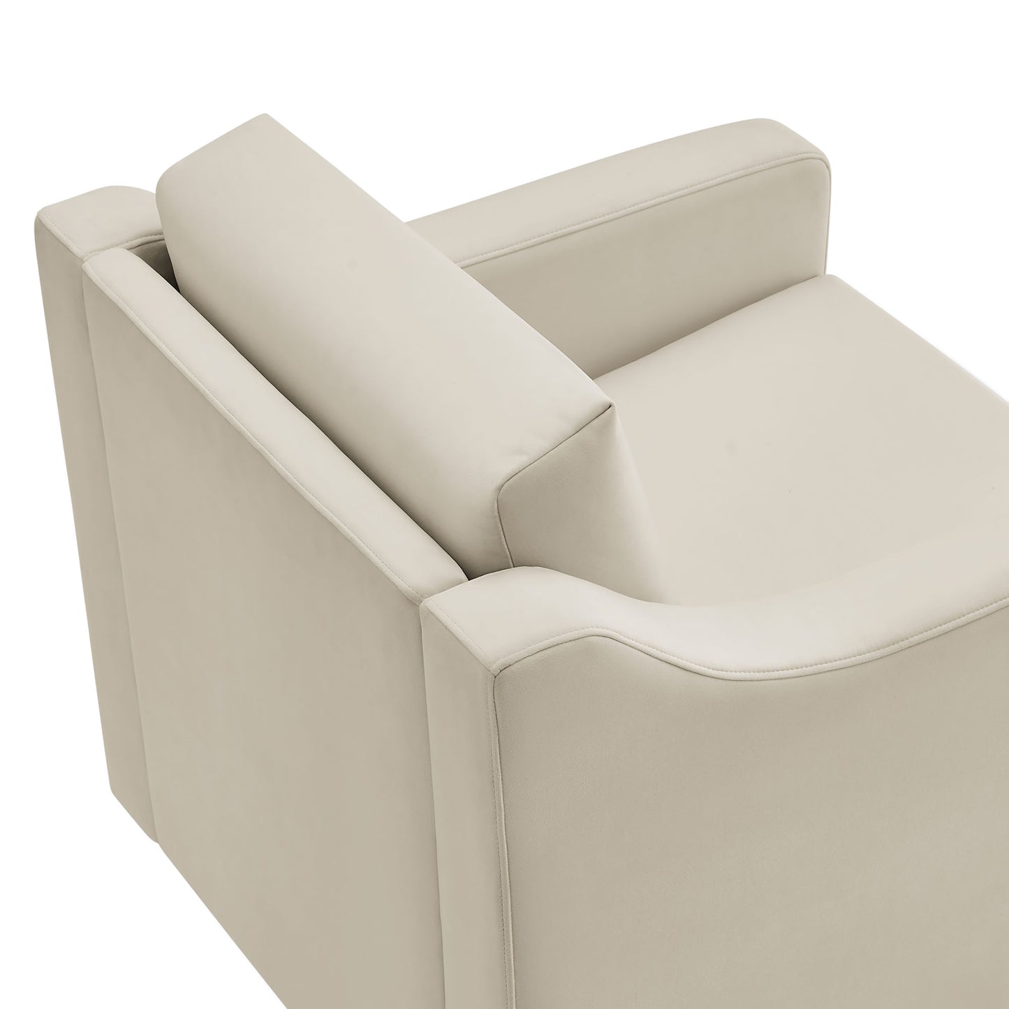 Modway - Liora Performance Velvet Armchair by Modway Living Room Sofas and Armchairs White - EEI-7282-ALA
