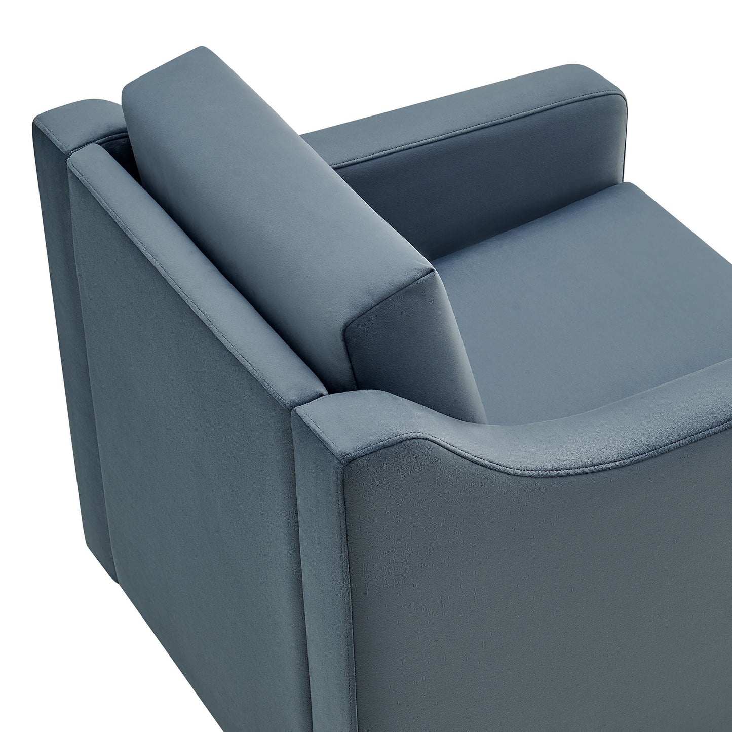 Modway - Liora Performance Velvet Armchair by Modway Living Room Sofas and Armchairs Blue - EEI-7282-CAB
