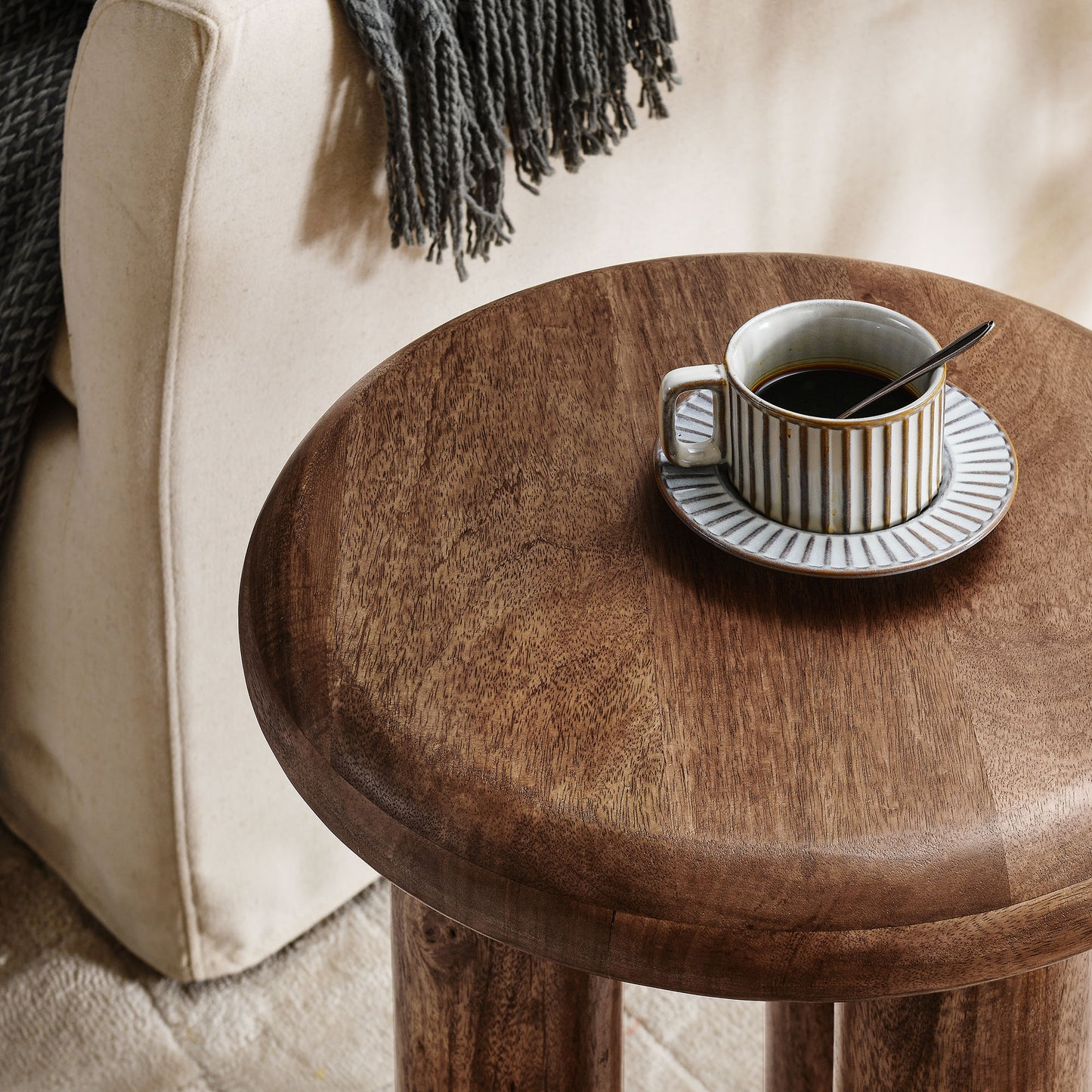 Modway - Mavina Mango Wood Side Table by Modway Living Room Tables Brown - EEI-7284-WAL