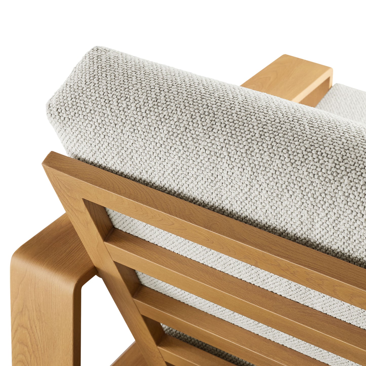 Modway - Lirienne Outdoor Patio Aluminum Faux Wood Armchairs Set of 2 by Modway Outdoor Furniture Sofa Sectionals White - EEI-7305-IVO-NAT